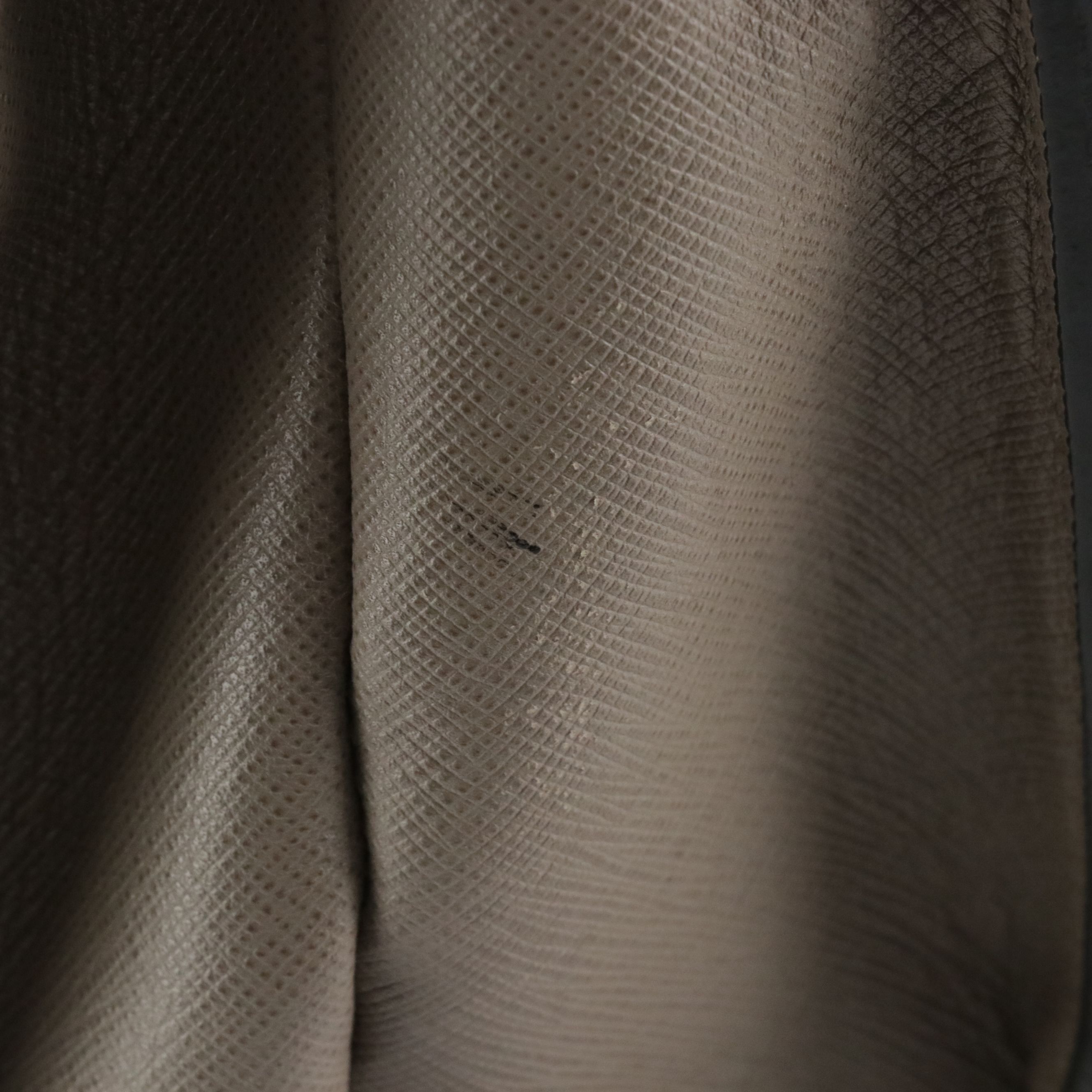 Prada Triple Pocket Saffiano Tote in Beige Leather