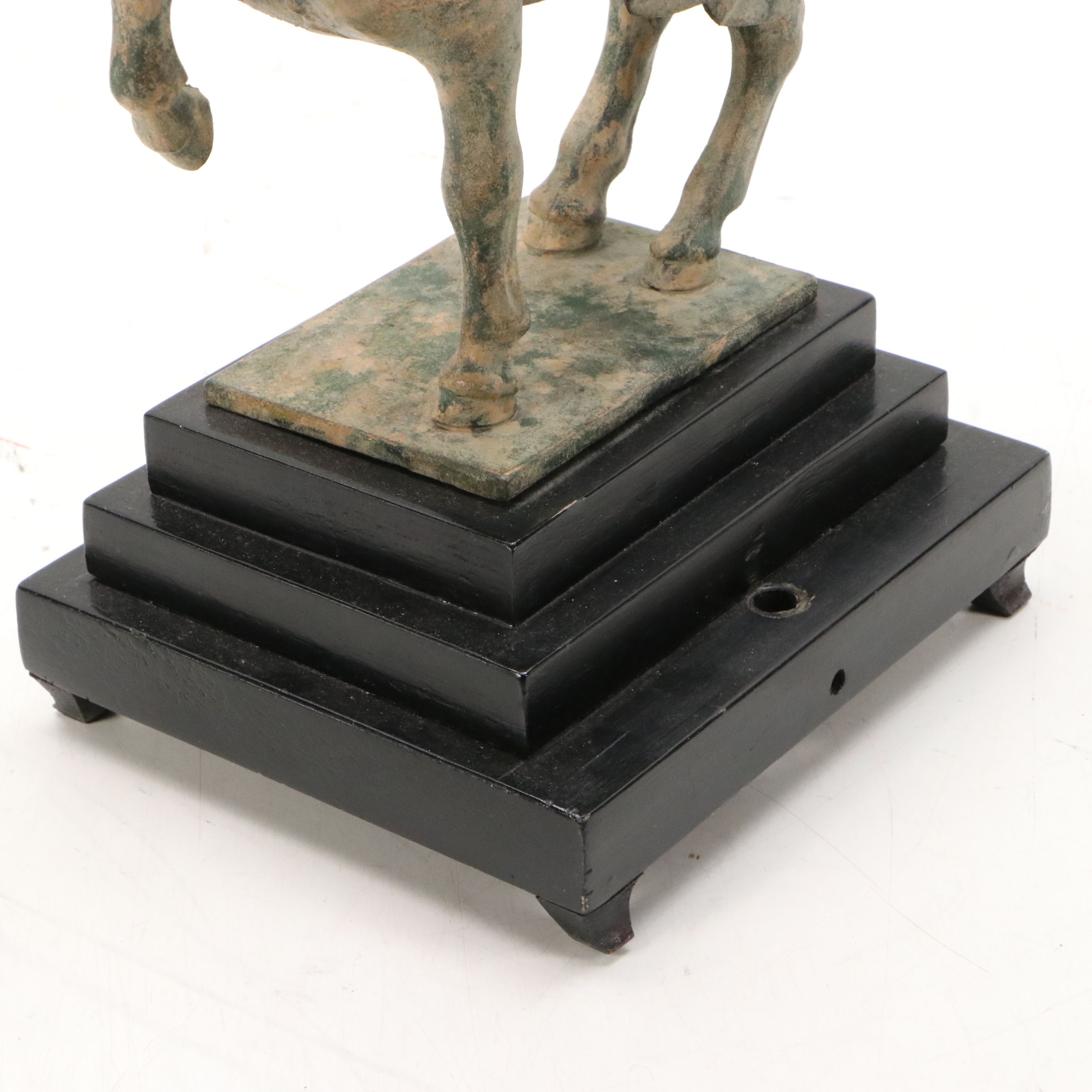 Metal Sculpture of Tang Dynasty Style War Horse, 20th Century