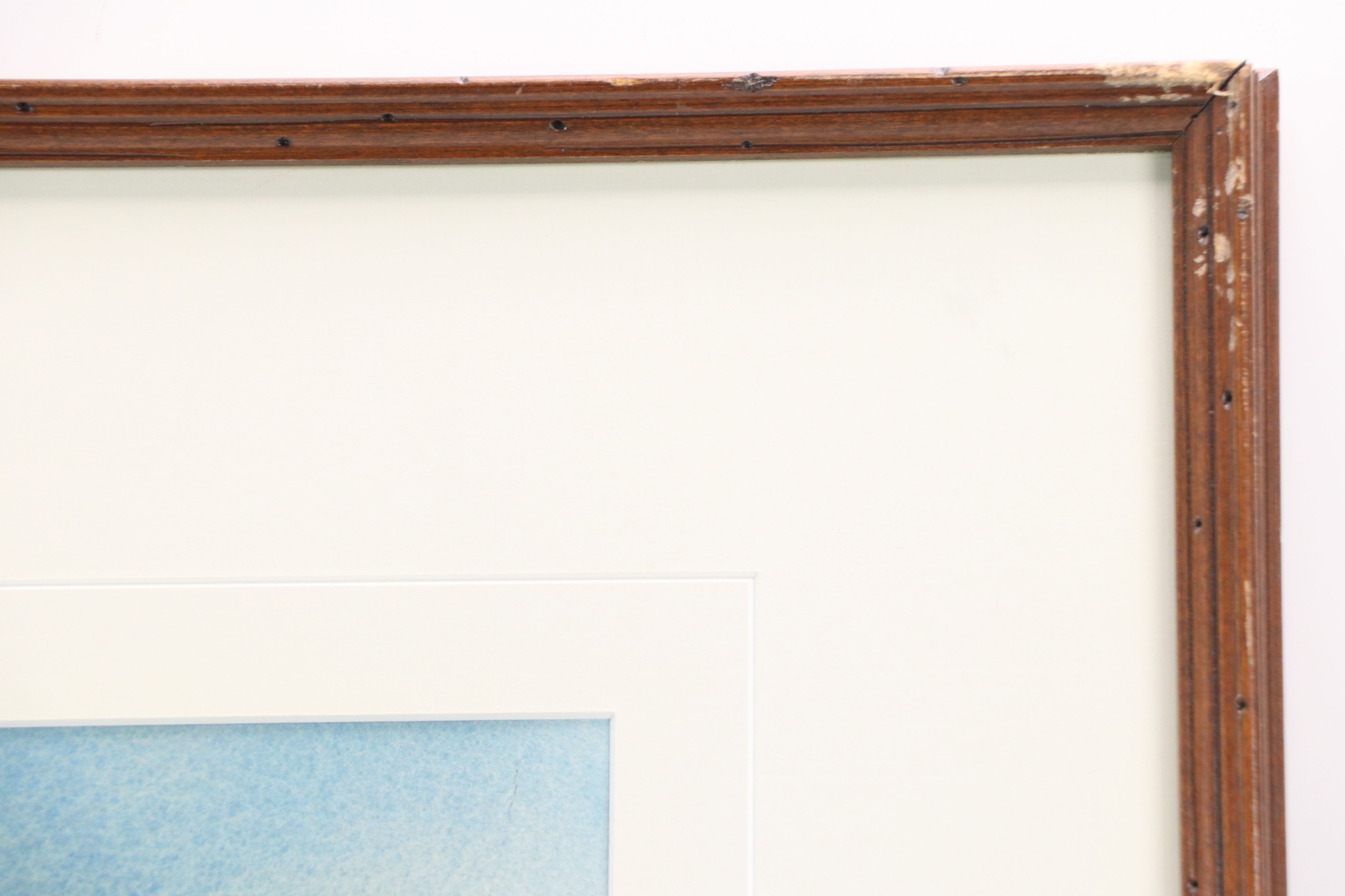 Steve Rogers Nautical Watercolor Painting of Anchored Sailboats