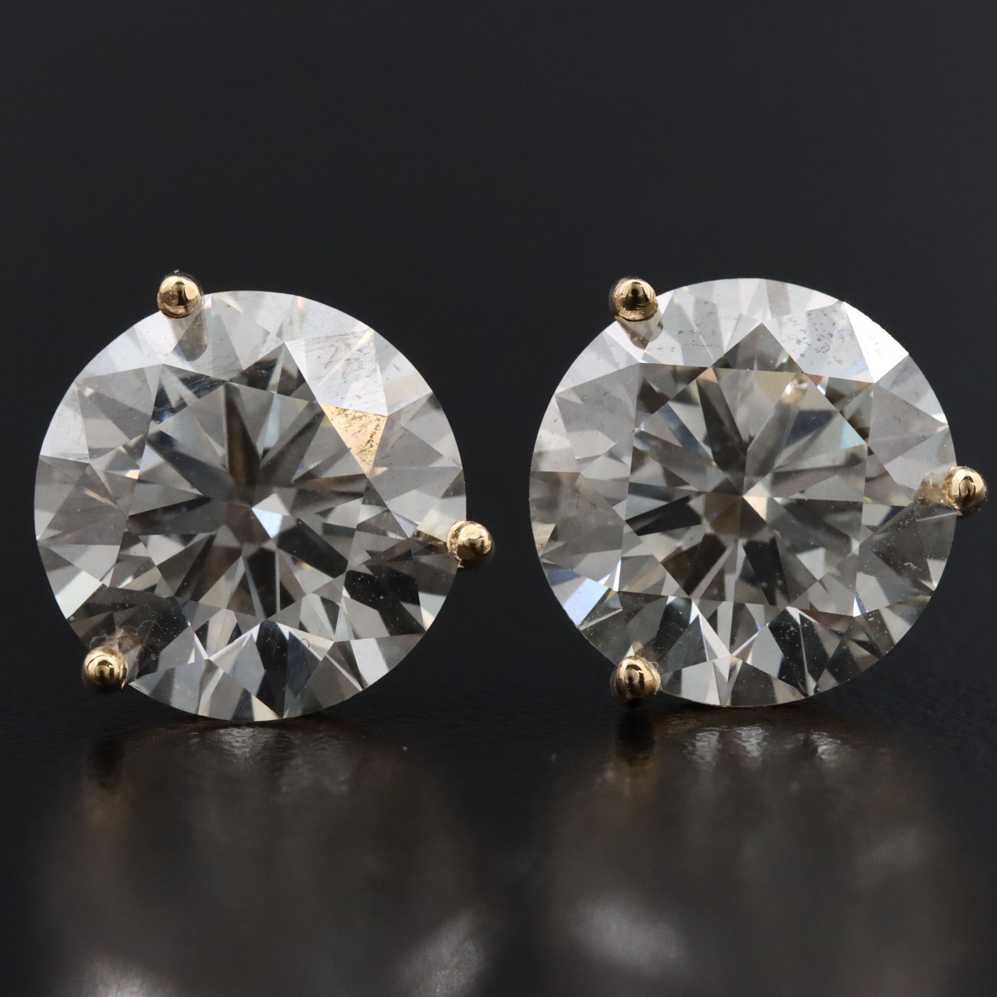 18K 10.00 CTW Lab Grown Diamond Stud Earrings