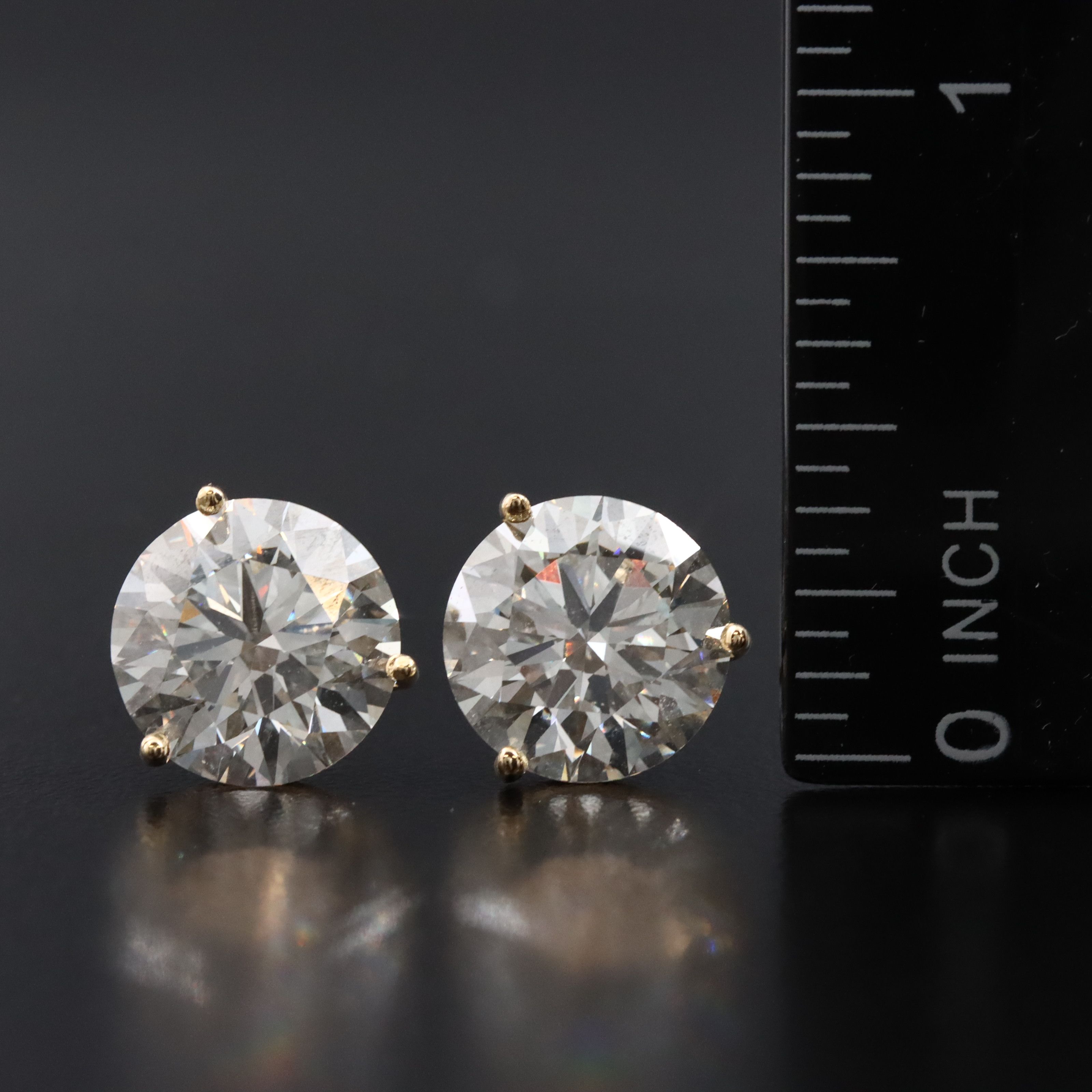 18K 10.00 CTW Lab Grown Diamond Stud Earrings