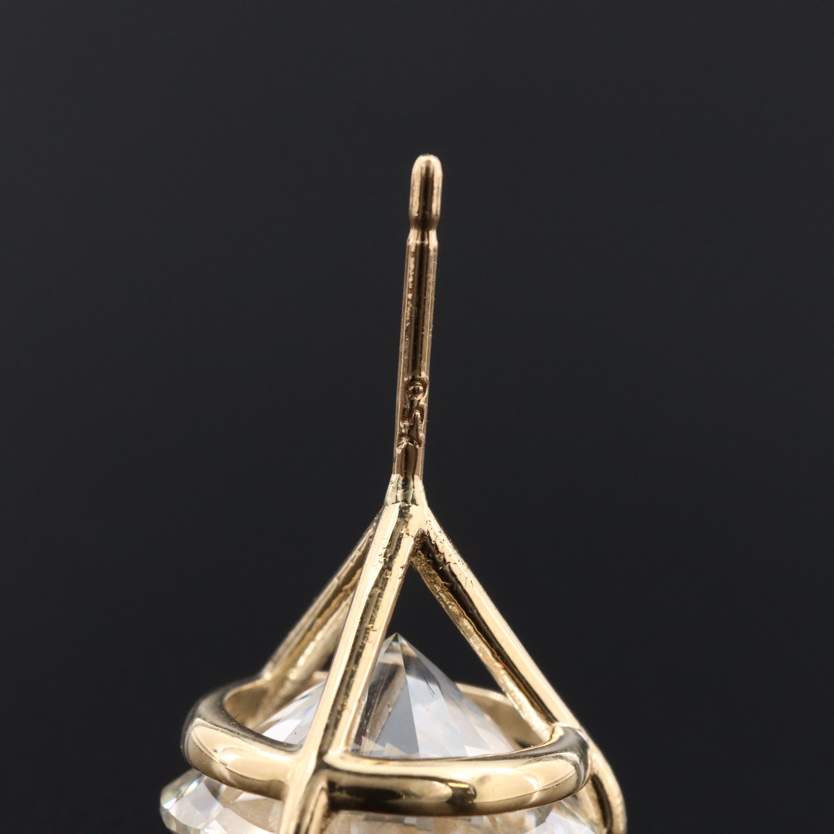 18K 10.00 CTW Lab Grown Diamond Stud Earrings