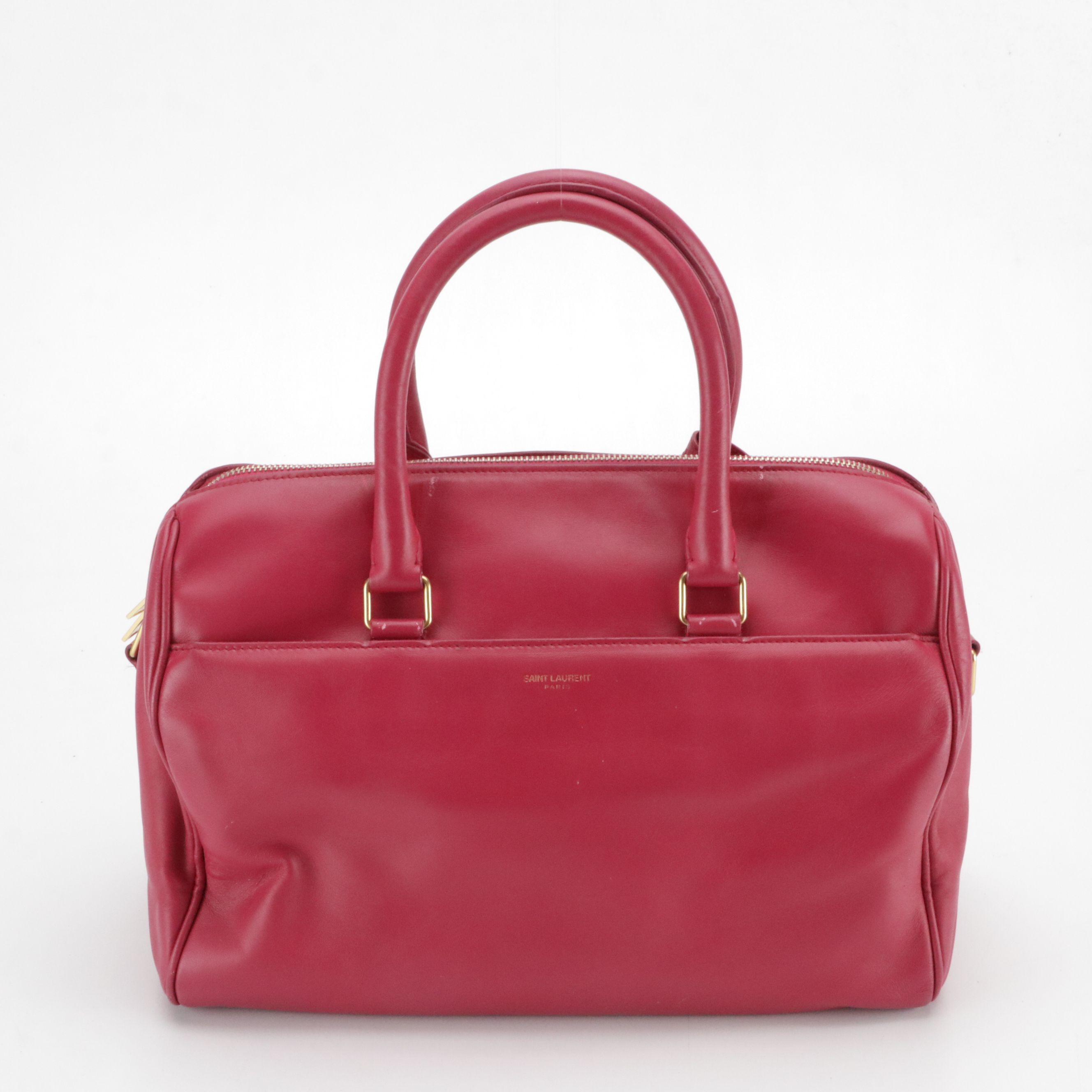 Saint Laurent Leather Classic Duffle Two-Way Bag