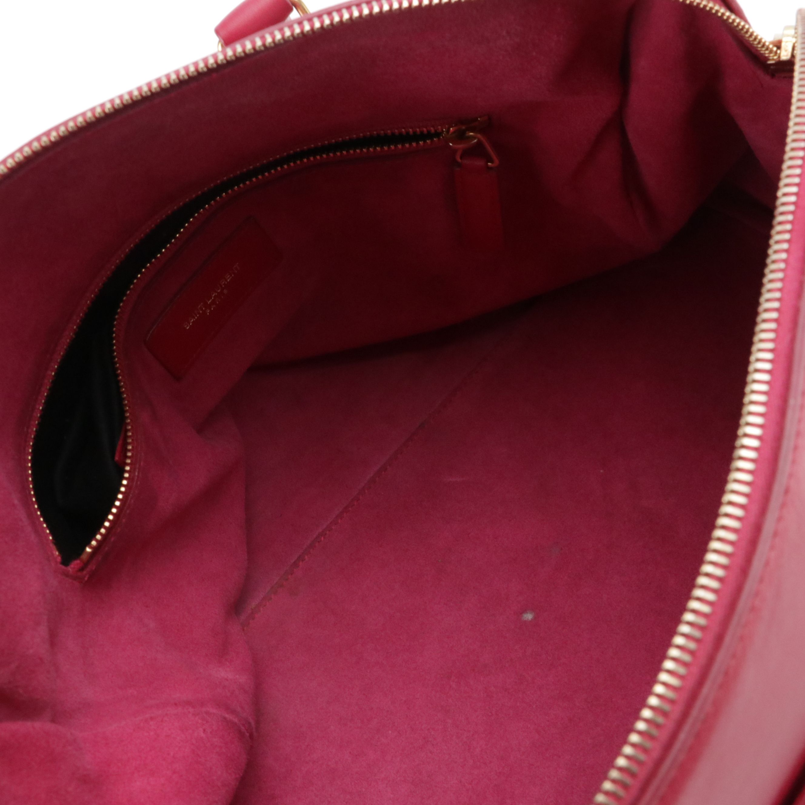 Saint Laurent Leather Classic Duffle Two-Way Bag