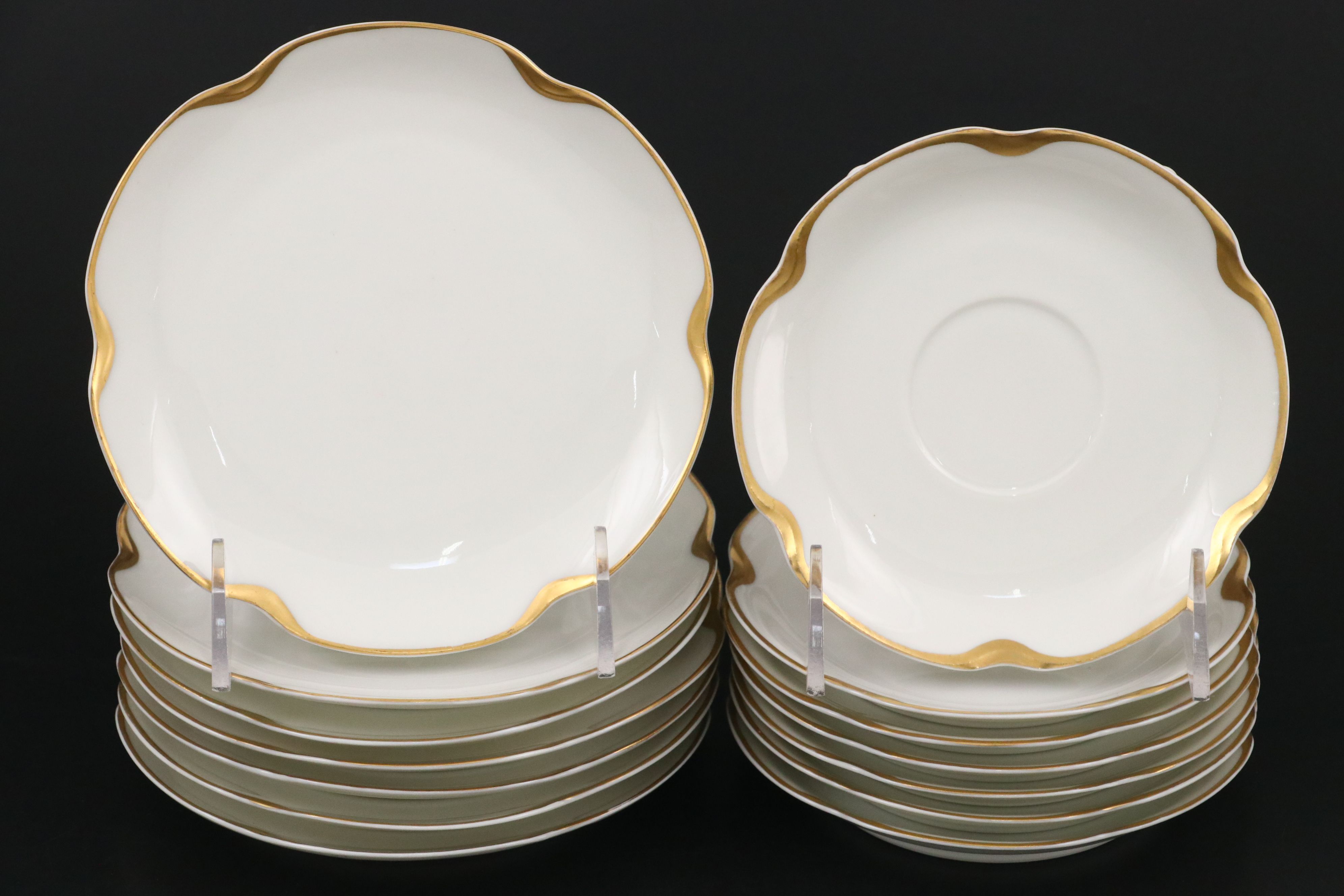 Haviland "Silver Anniversary" Gilt Porcelain Dinnerware
