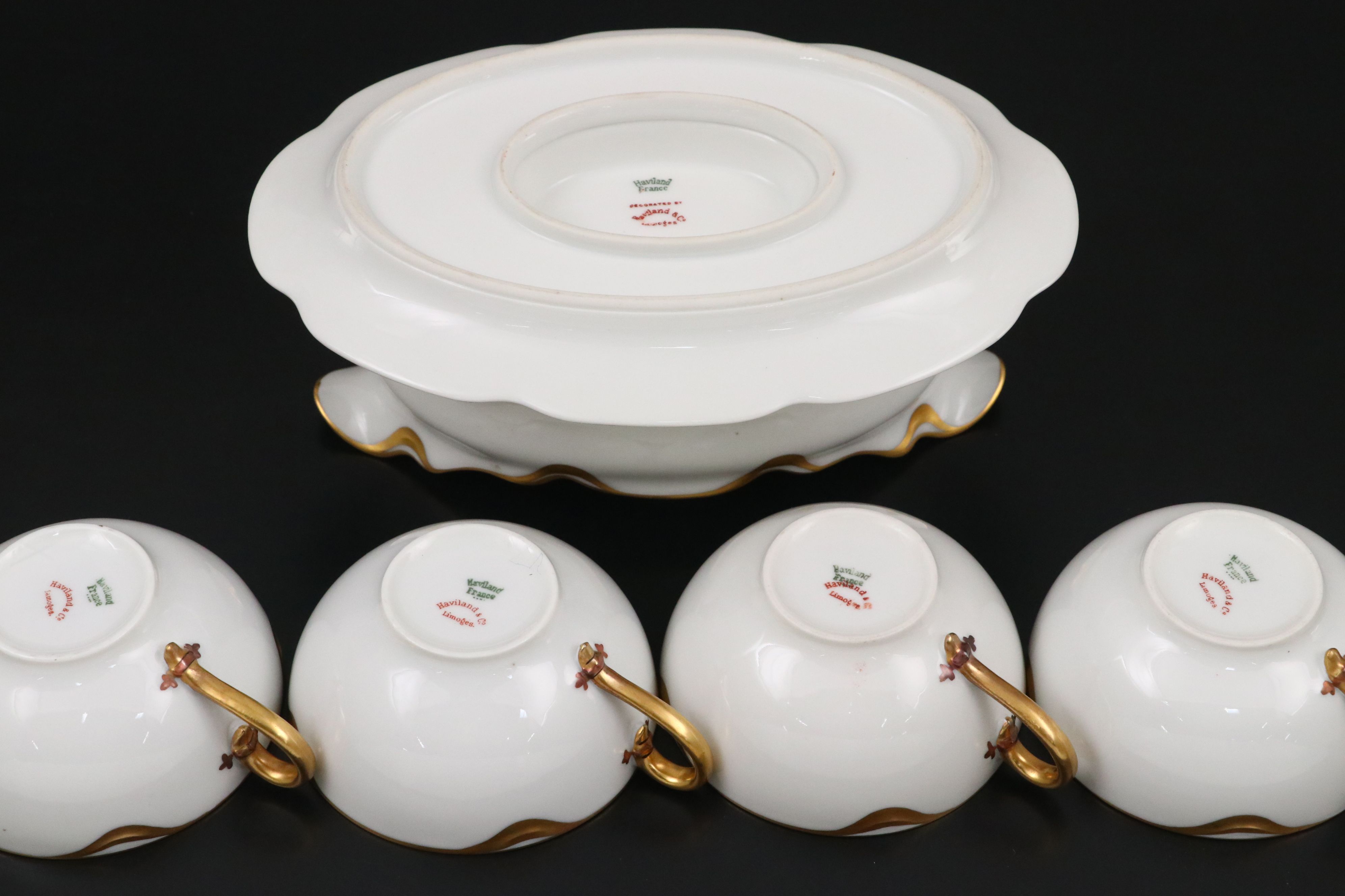 Haviland "Silver Anniversary" Gilt Porcelain Dinnerware