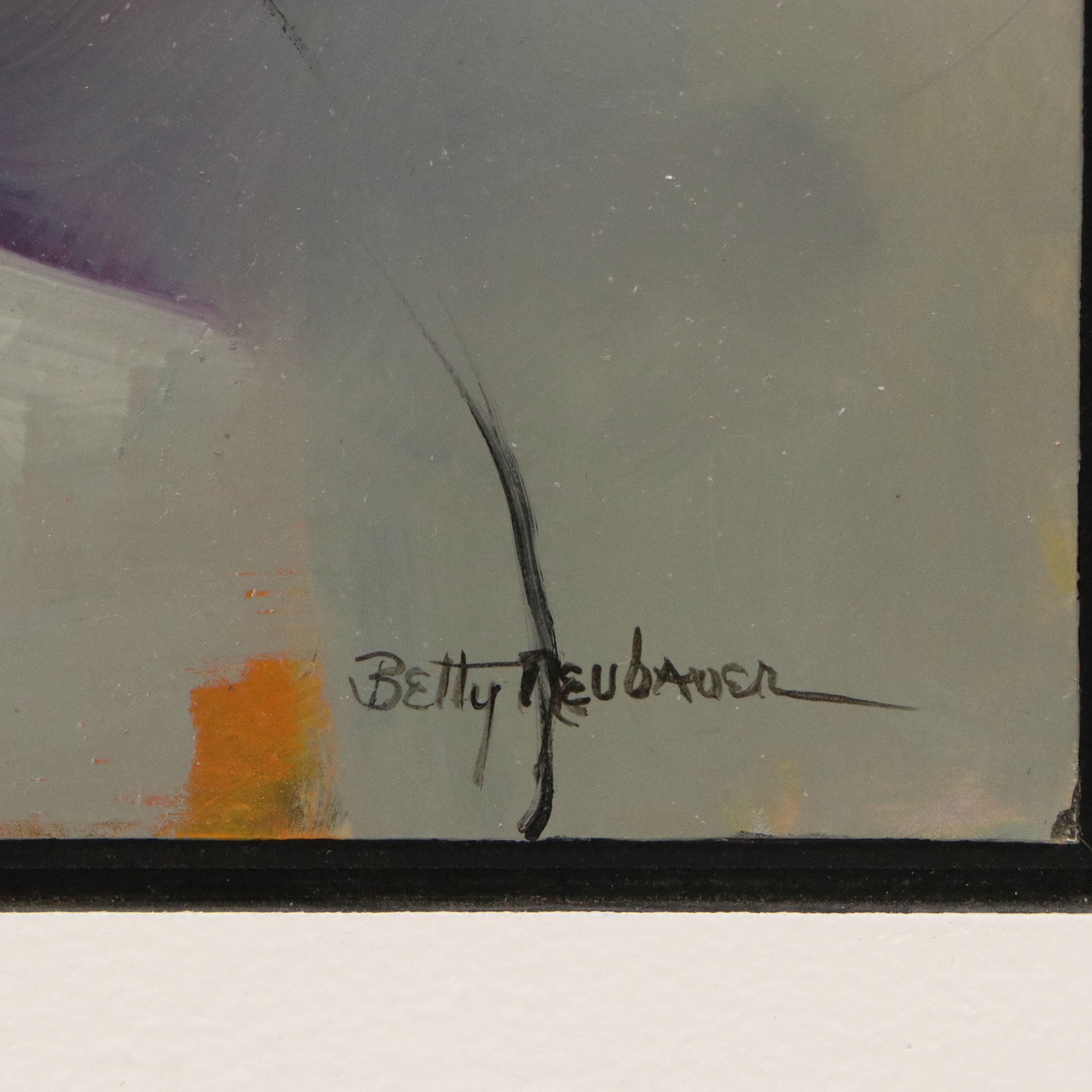 Betty Neubauer Abstract Acrylic Painting, Late 20th Century