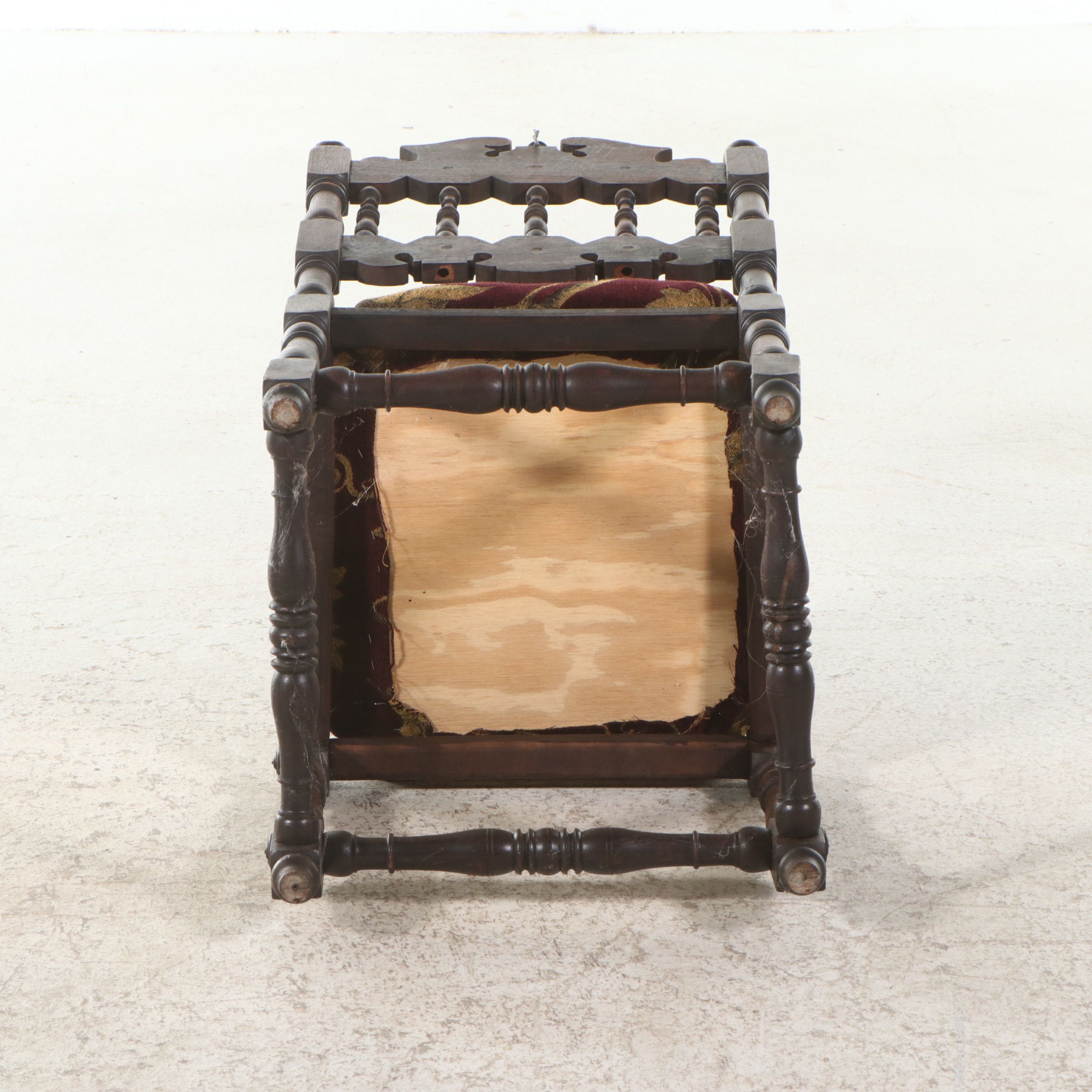 Pair of Spanish Colonial Revival Carved Oak Hall Chairs