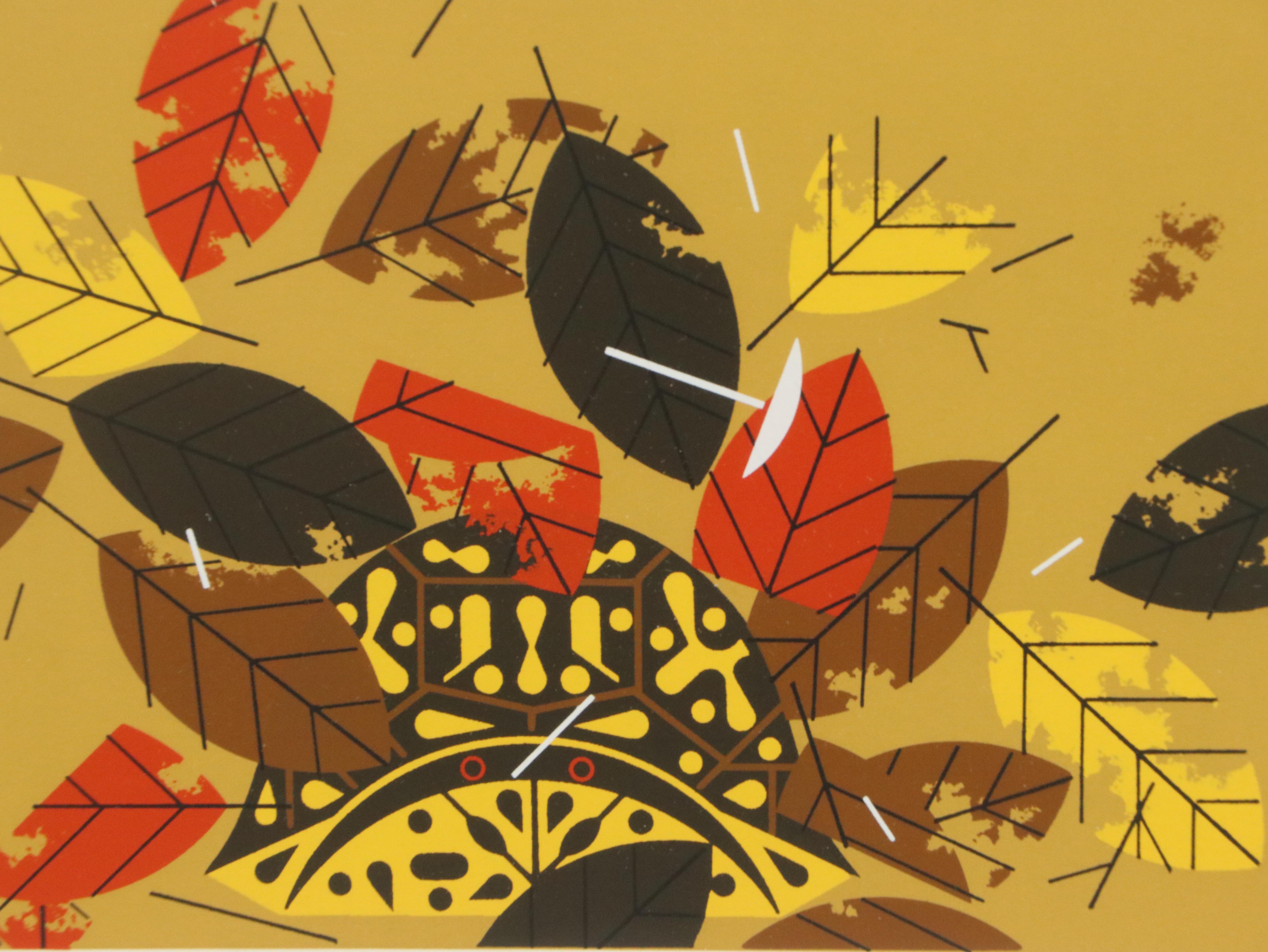 Charley Harper "Homebody (Box Turtle)" Limited Edition Serigraph Print, 1972