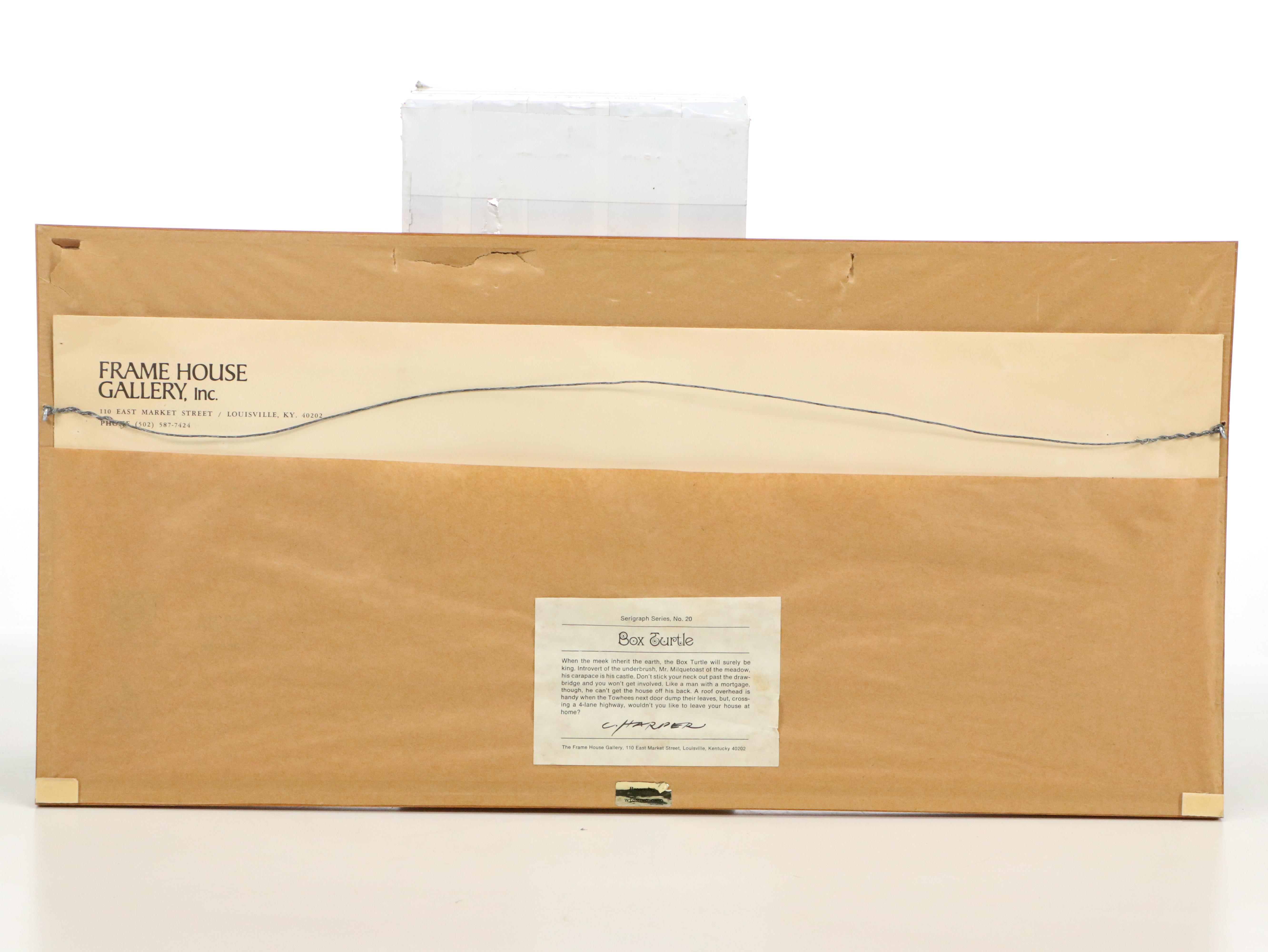 Charley Harper "Homebody (Box Turtle)" Limited Edition Serigraph Print, 1972