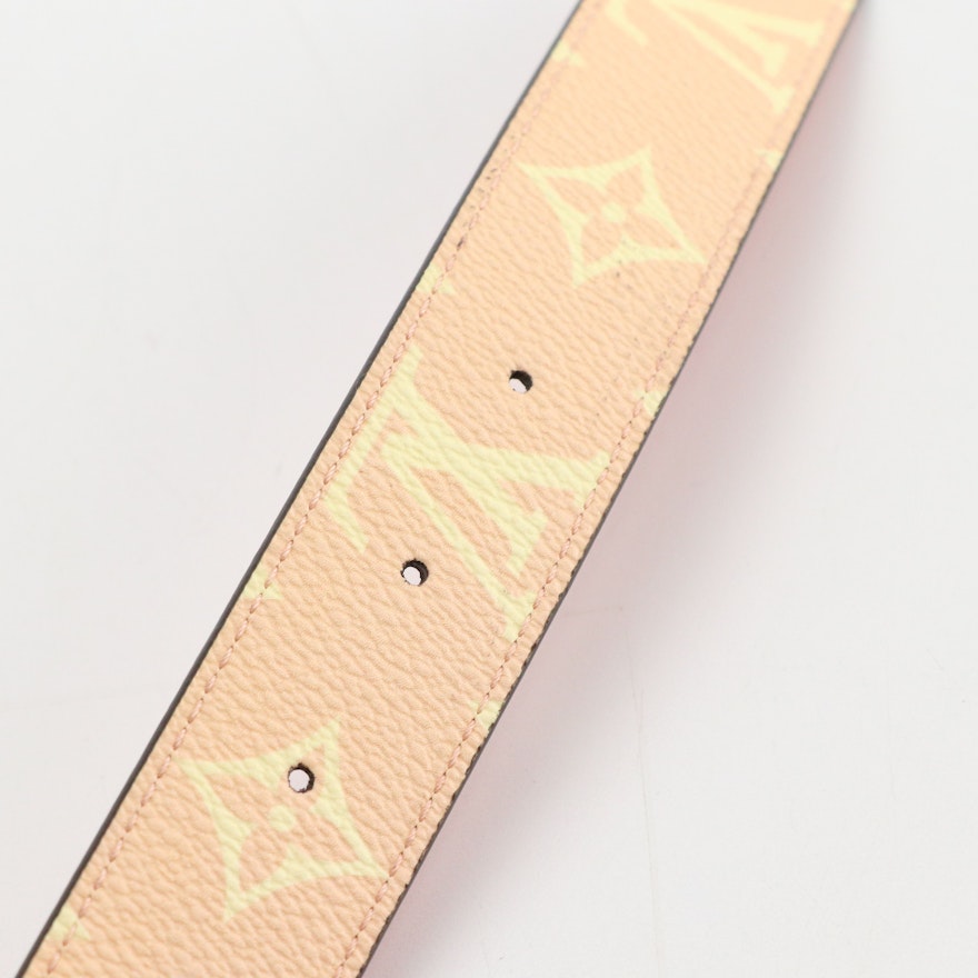 Louis Vuitton Ceinture Initiales 30mm Belt in Monogrammed Canvas and ...