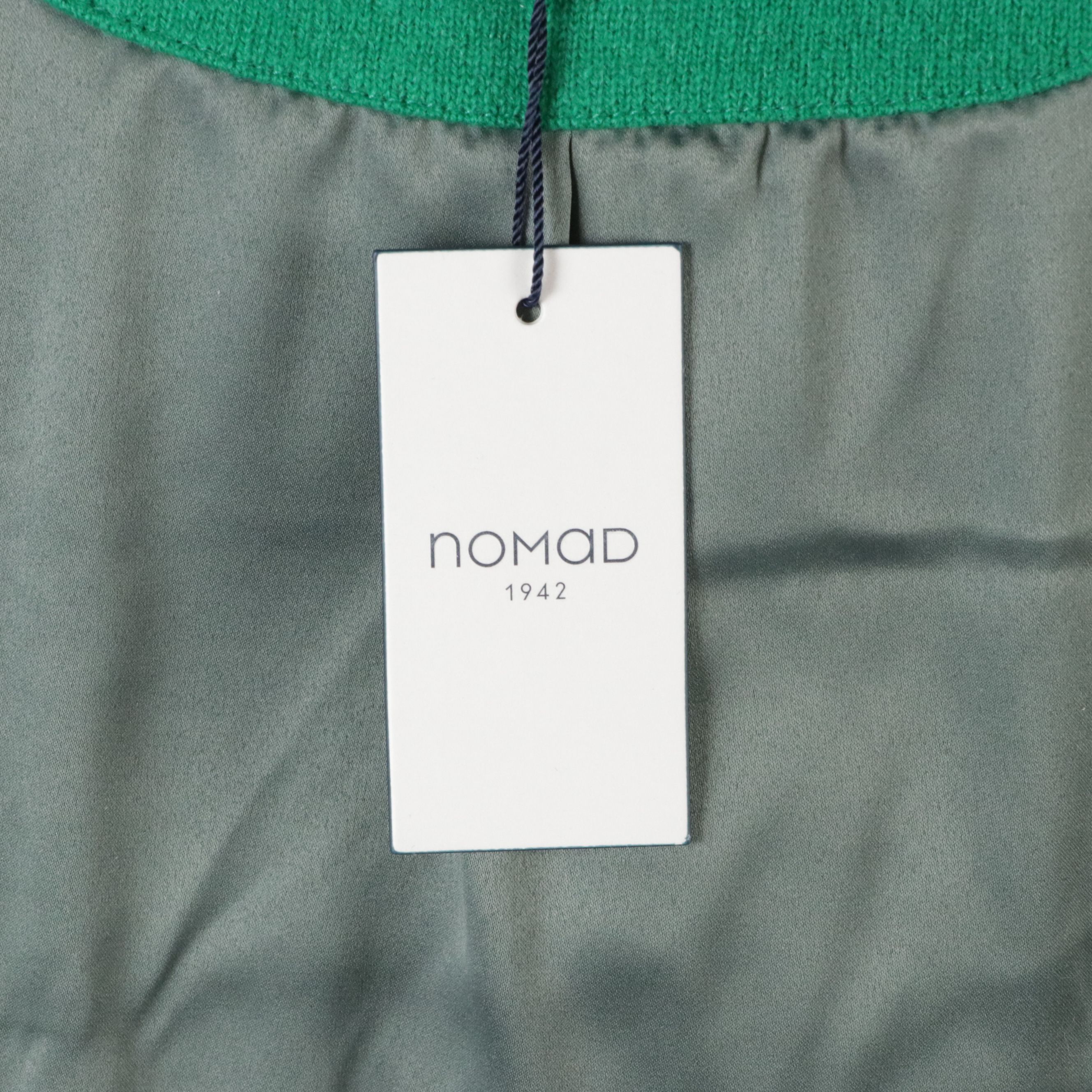 Nomad 1942 Quilted Knit Green Cashmere Vest, With Tag