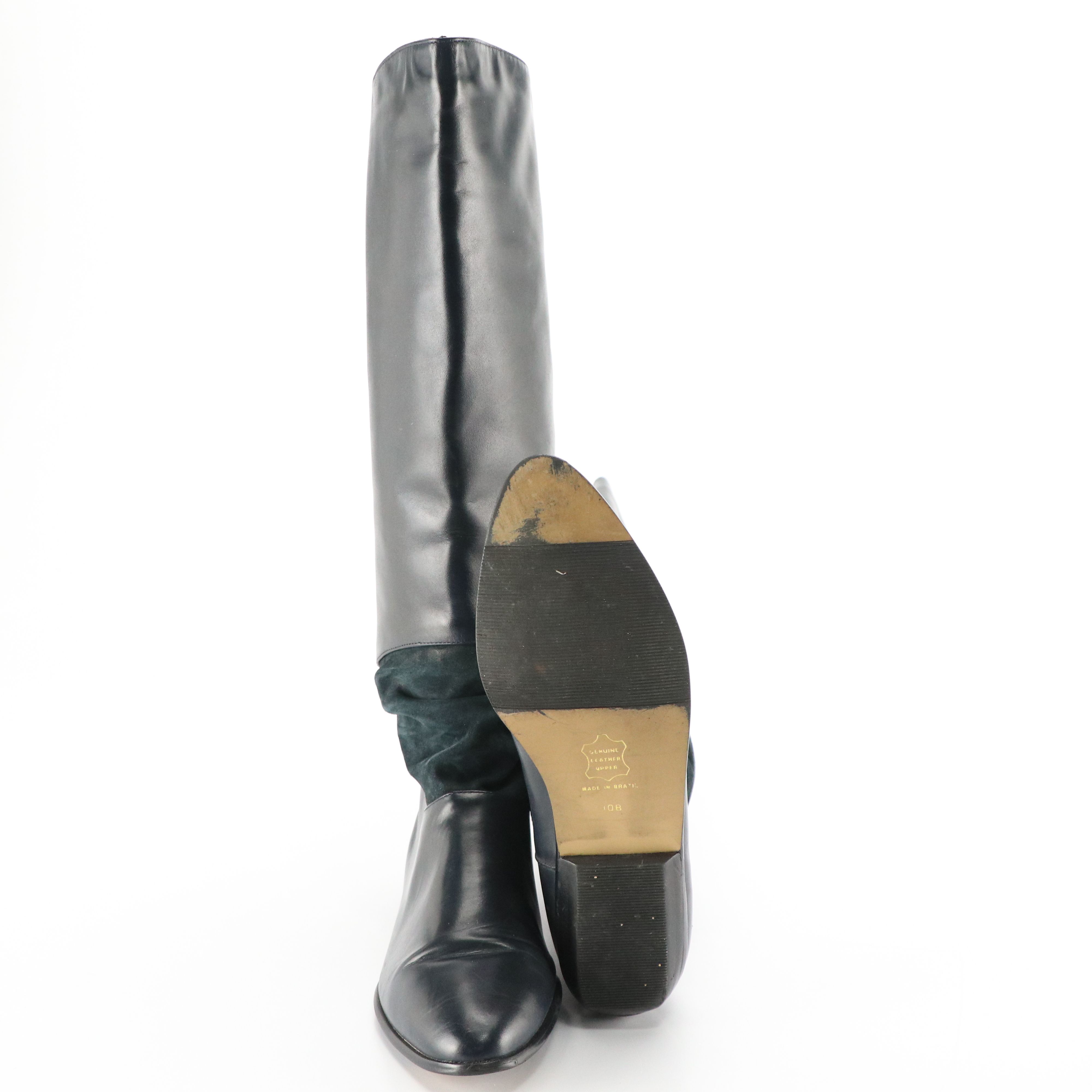 Enzo Angiolini Button-Detailed Ankle Booties, Scruples Navy Leather Boots