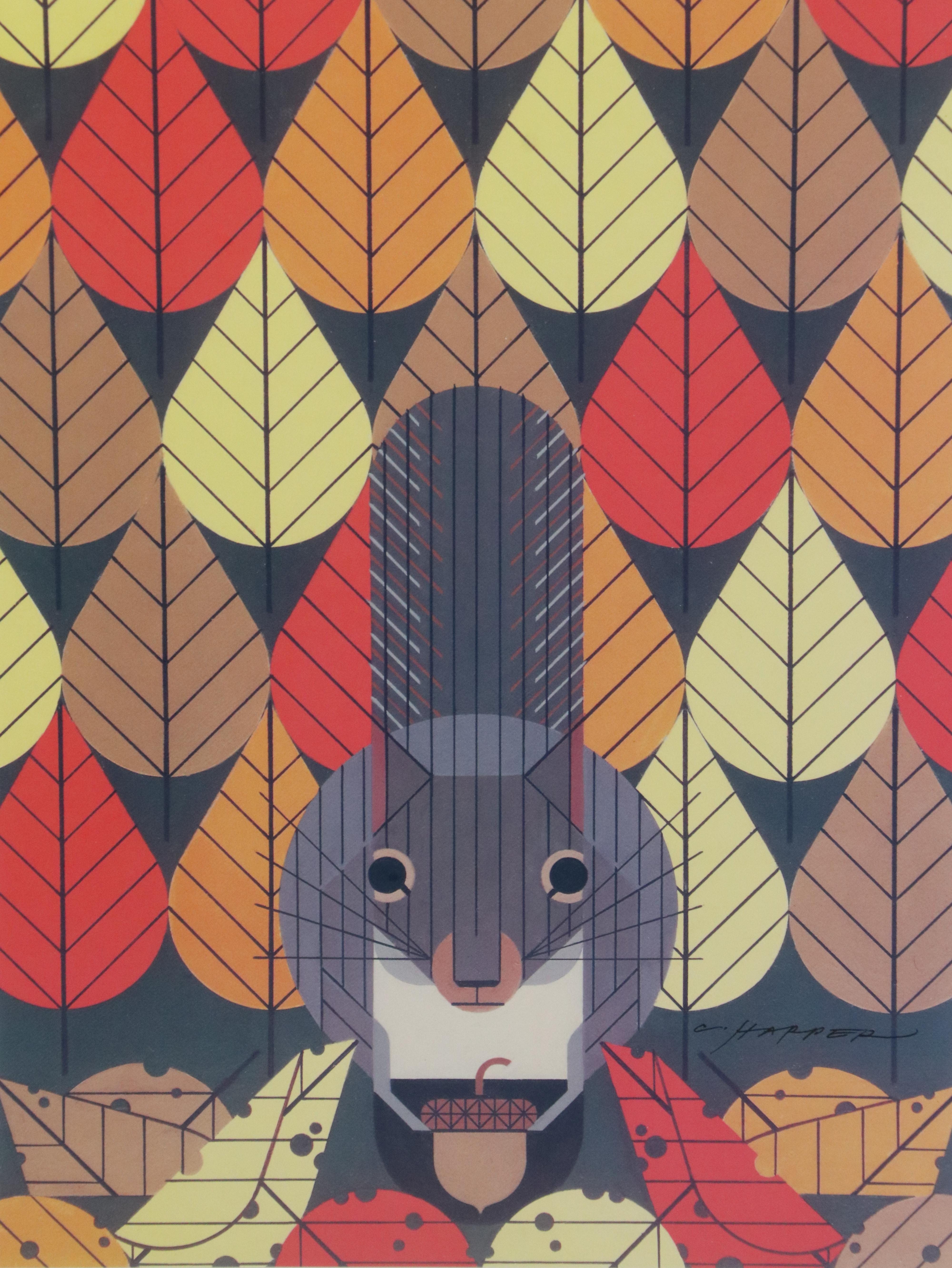 Offset Lithograph After Charley Harper for Hamilton County's 60th Birthday