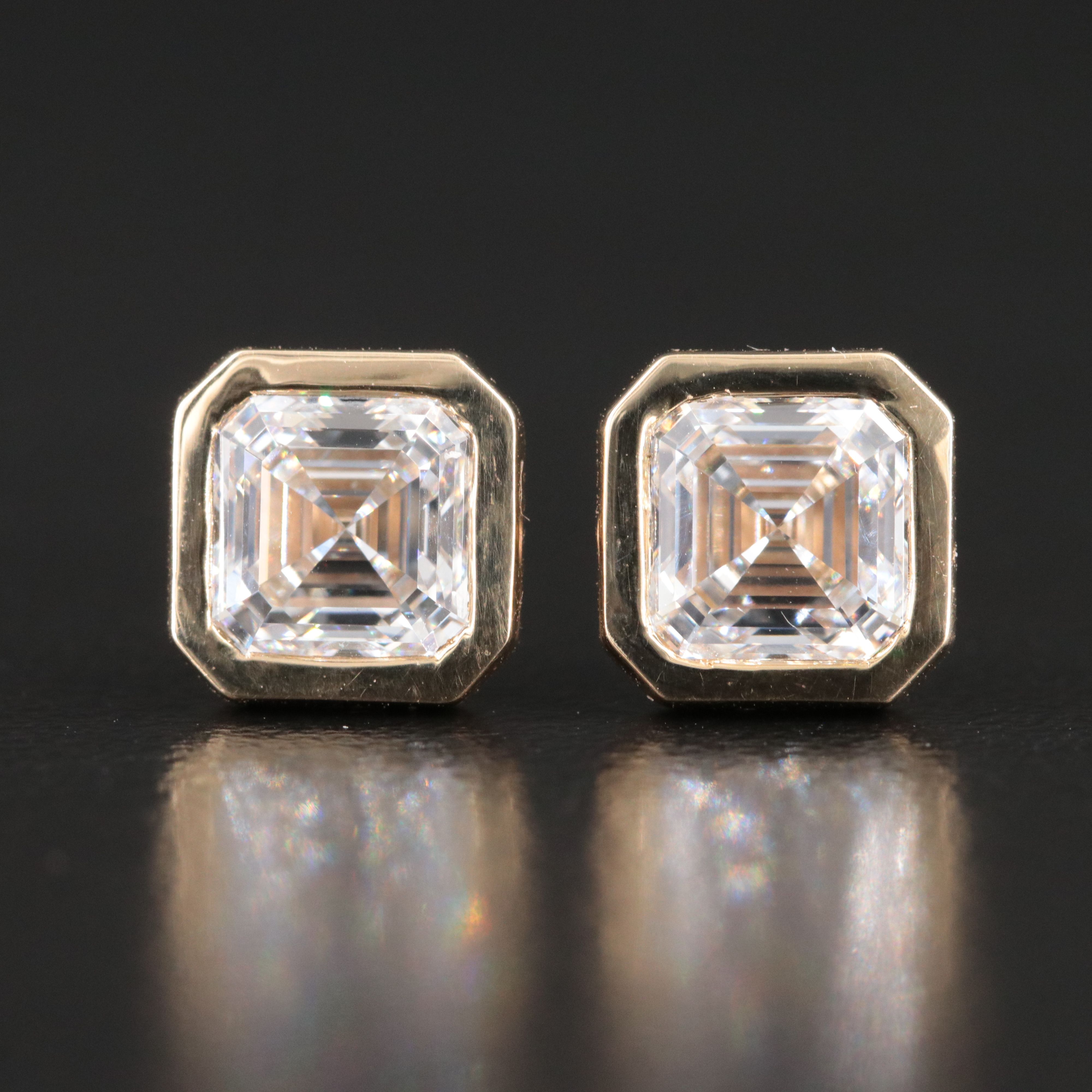 14K 2.17 CTW Lab Grown Diamond Stud Earrings with IGI Reports