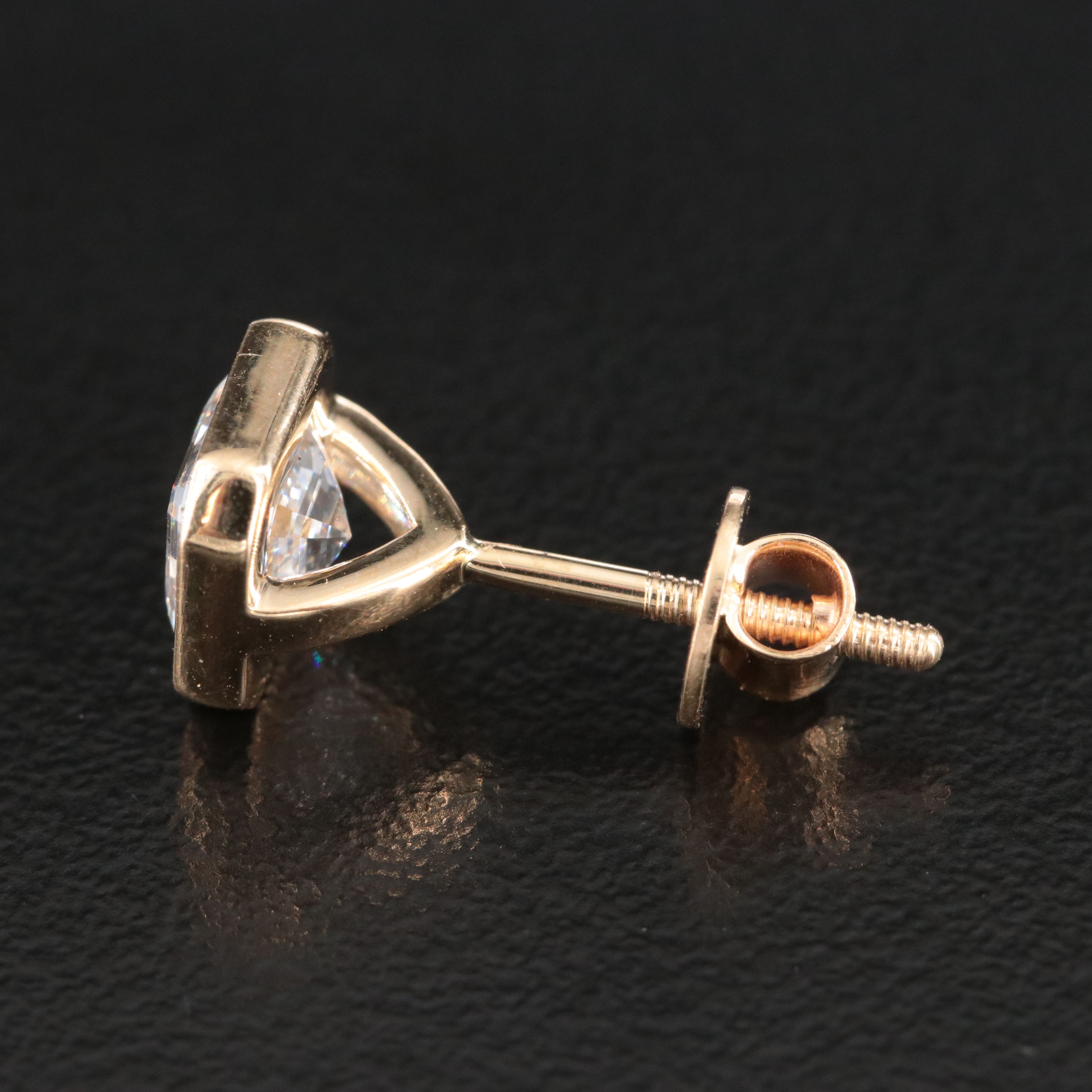 14K 2.17 CTW Lab Grown Diamond Stud Earrings with IGI Reports