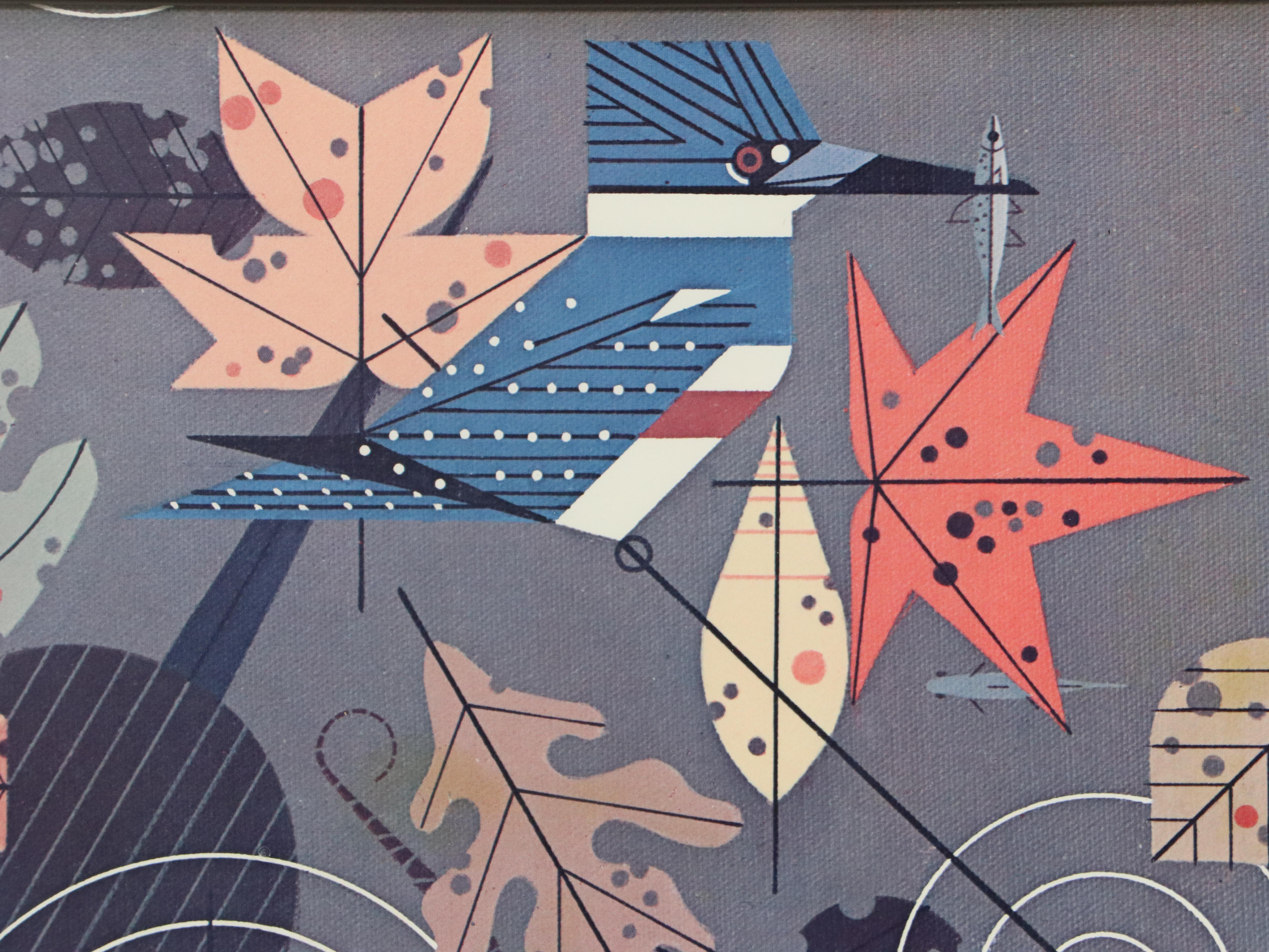 Charley Harper "Cincinnati Nature Center: Fall" Serigraph on Canvas