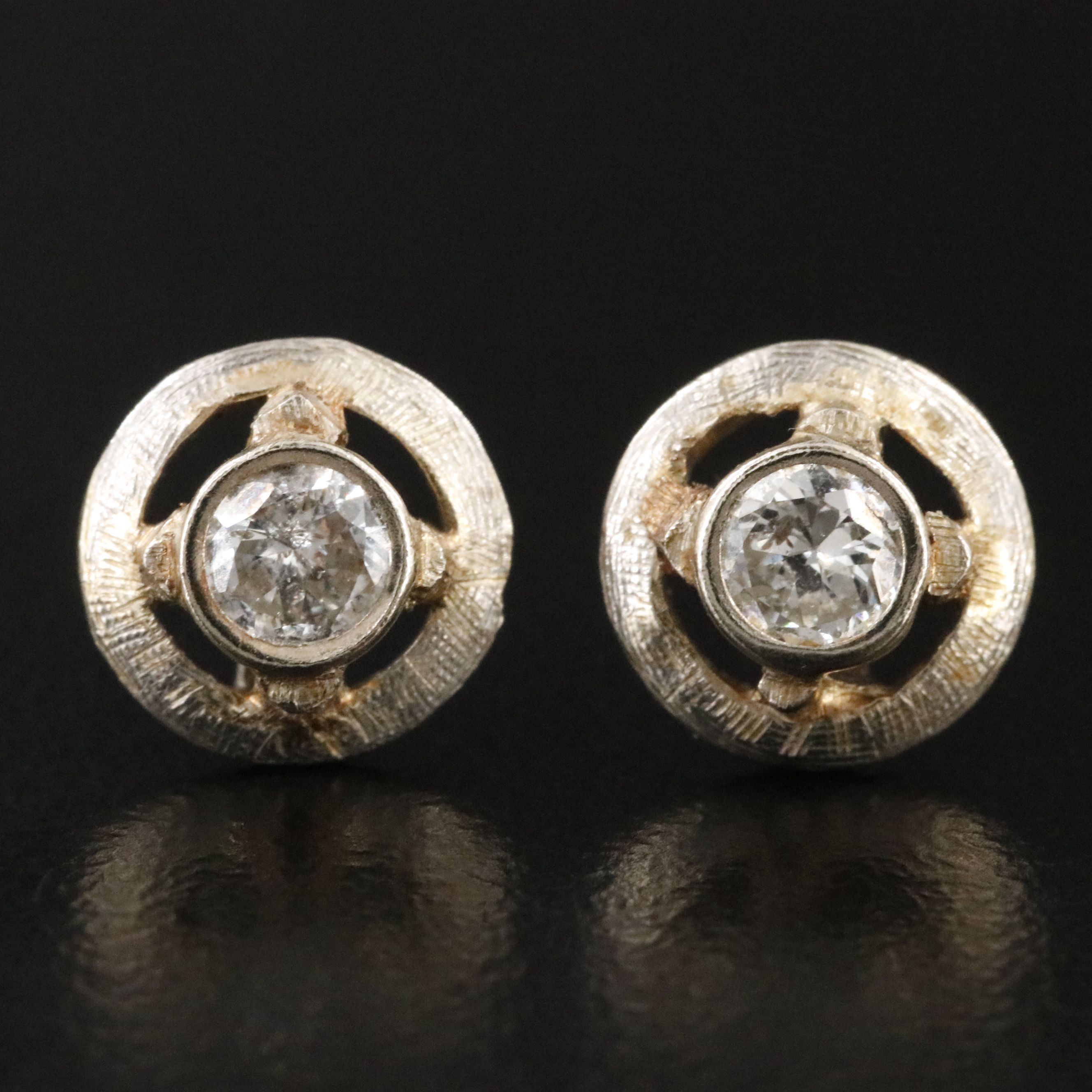 14K 0.32 CTW Diamond Stud Earrings