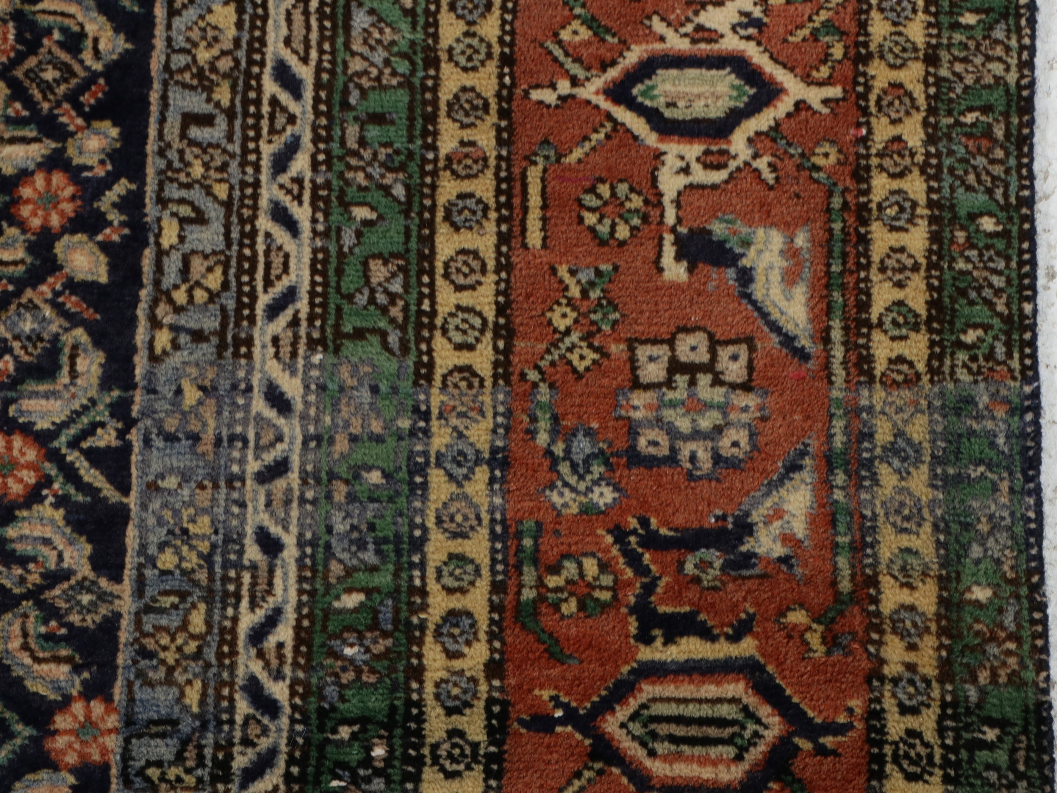 8'3 x 12'7 Hand-Knotted Persian Bijar Room-Sized Rug