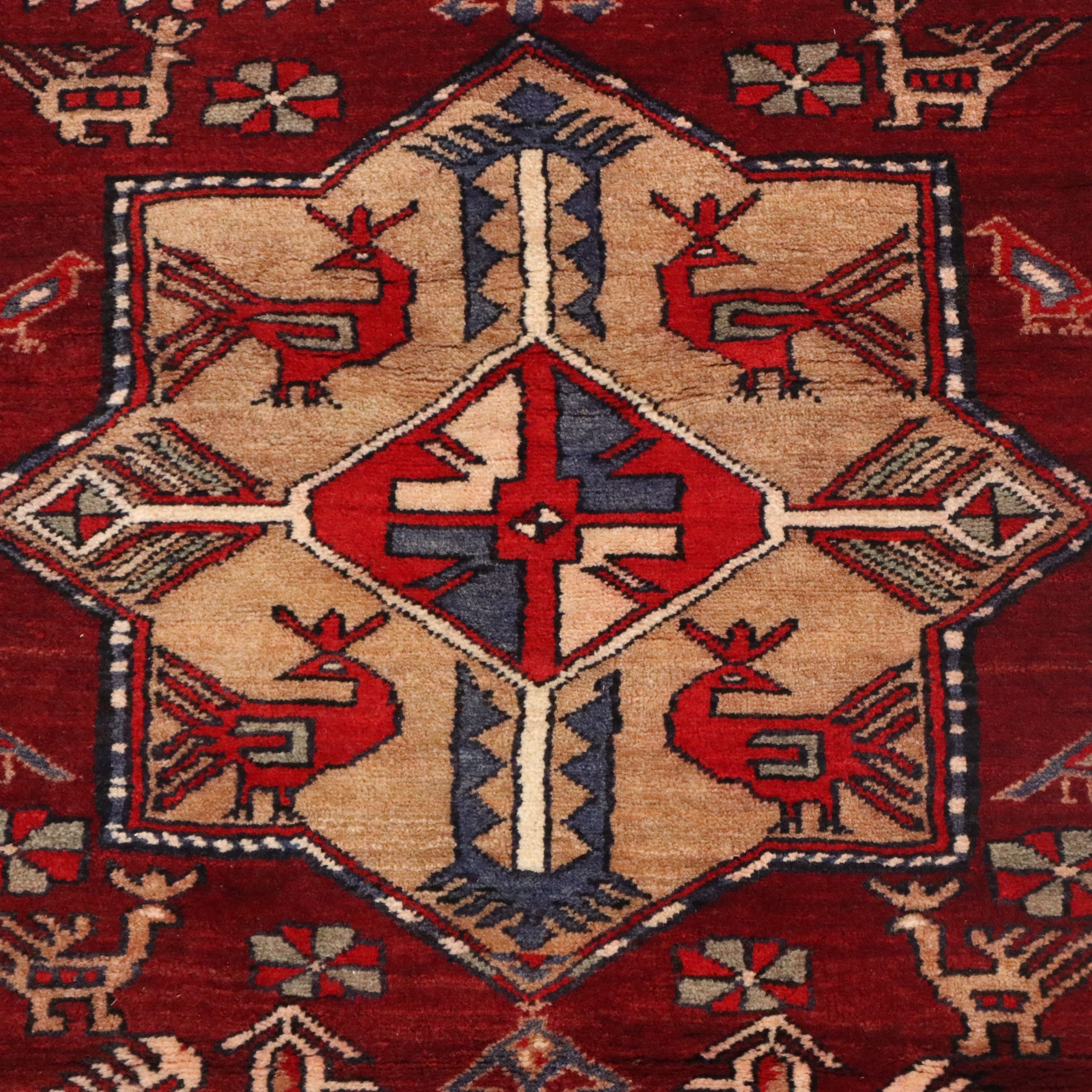 2'7 x 8'5 Hand-Knotted Caucasian Akstafa Carpet Runner