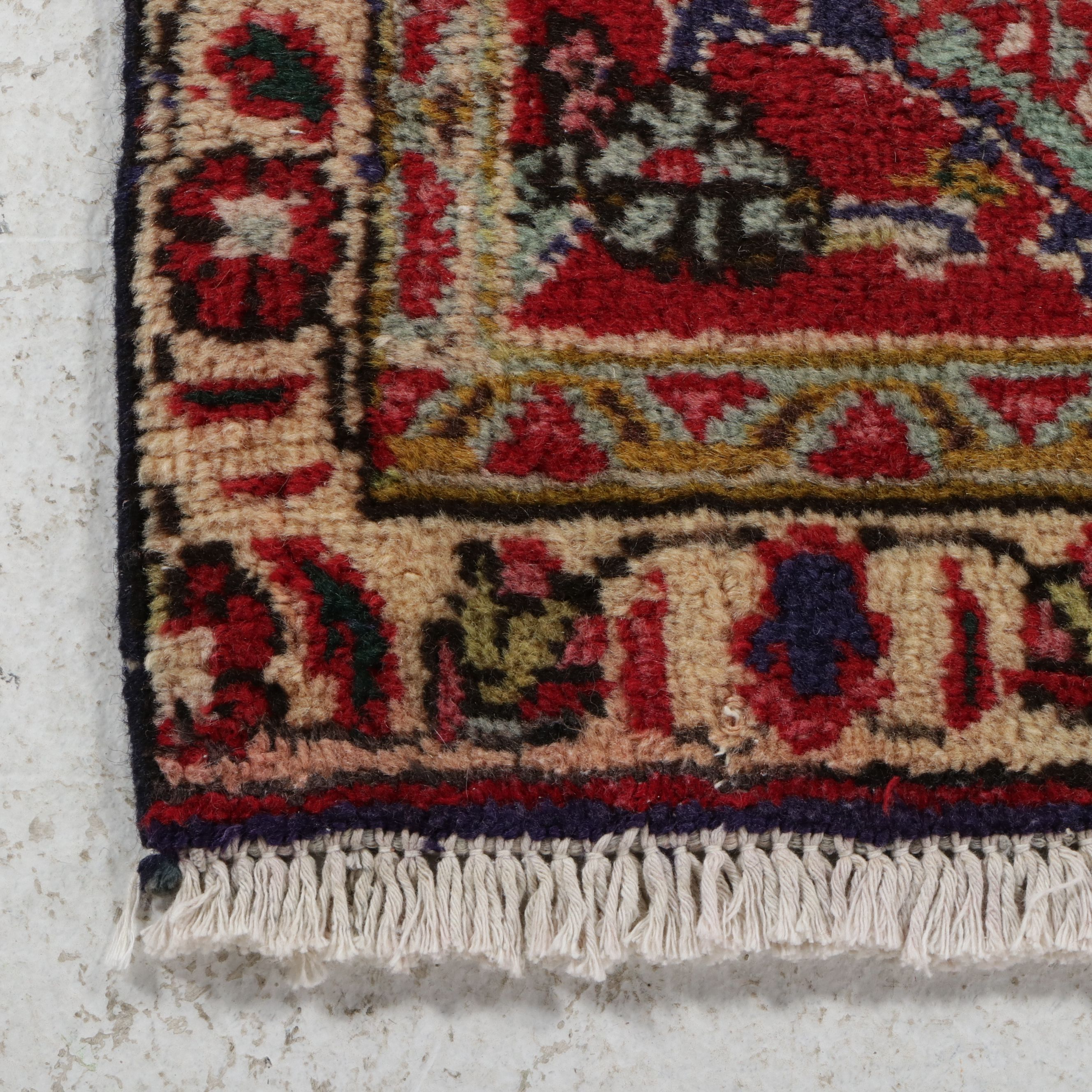 6'6 x 9'2 Hand-Knotted Persian Bijar Area Rug