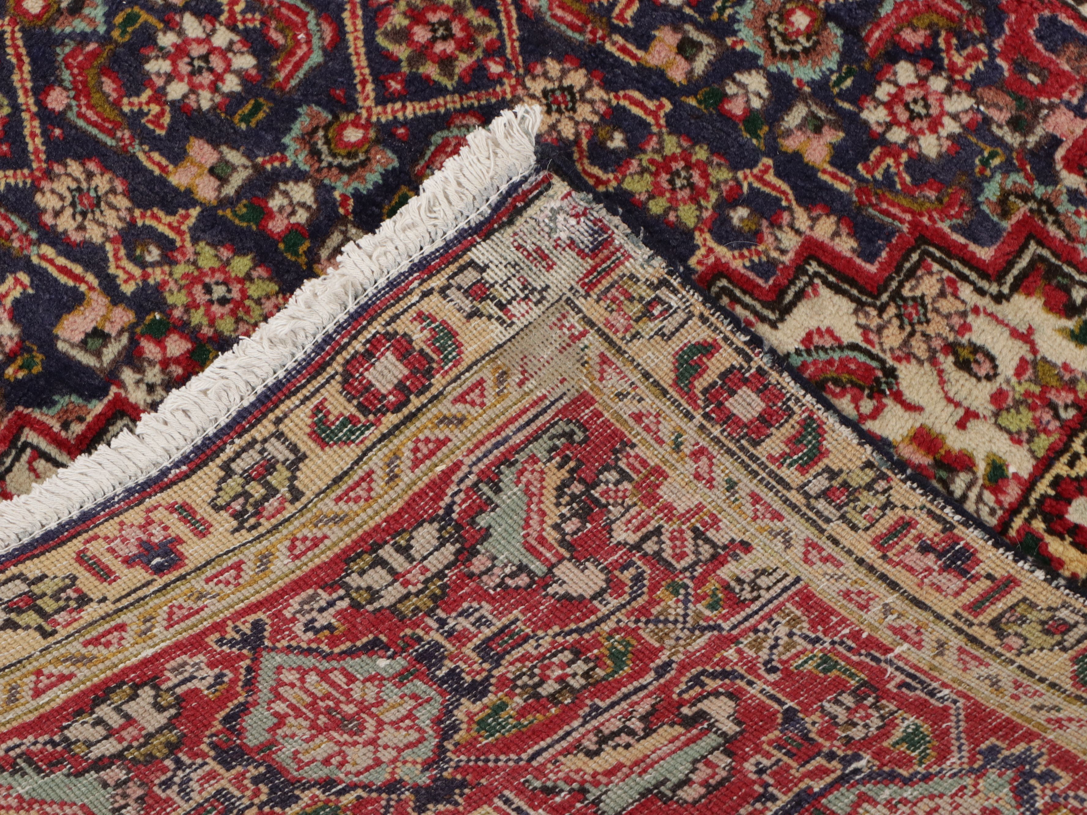 6'6 x 9'2 Hand-Knotted Persian Bijar Area Rug