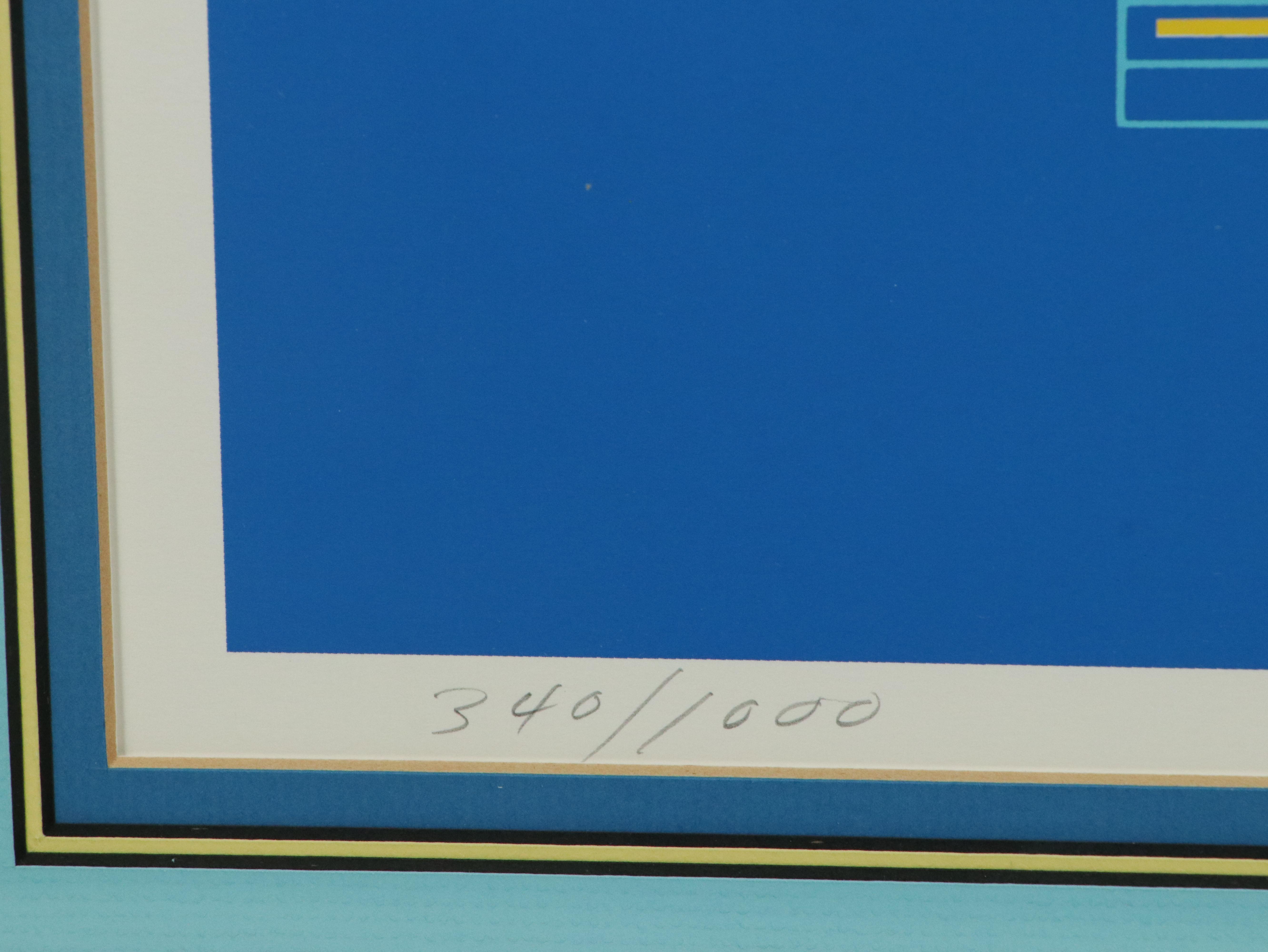 Charley Harper Serigraph "Piscine Queues"