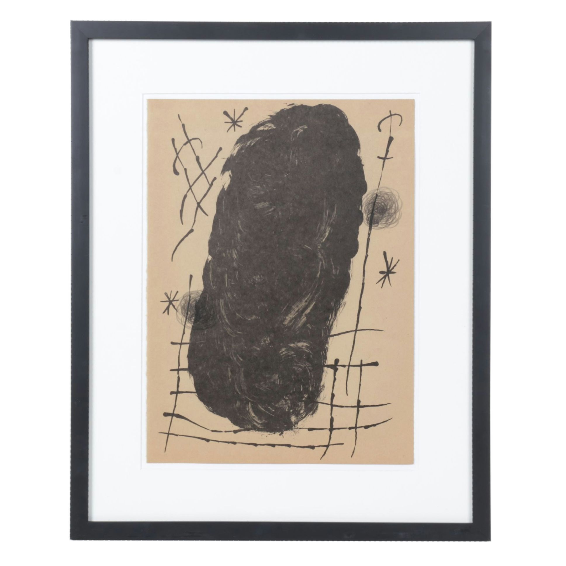 Joan Miró Color Lithograph for "Derrière le Miroir," 1965