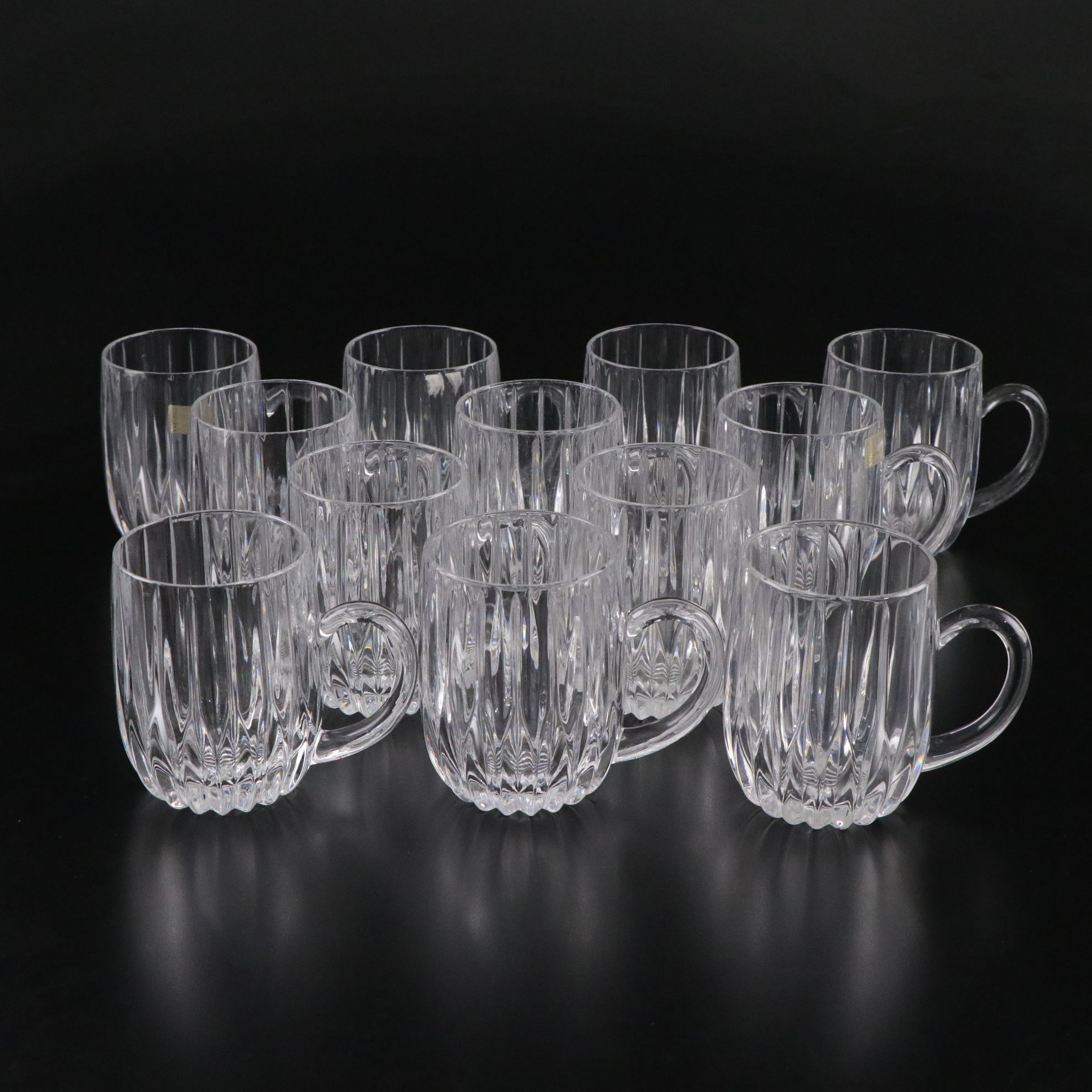 Mikasa "Park Lane" Crystal Mugs, 1987-2010