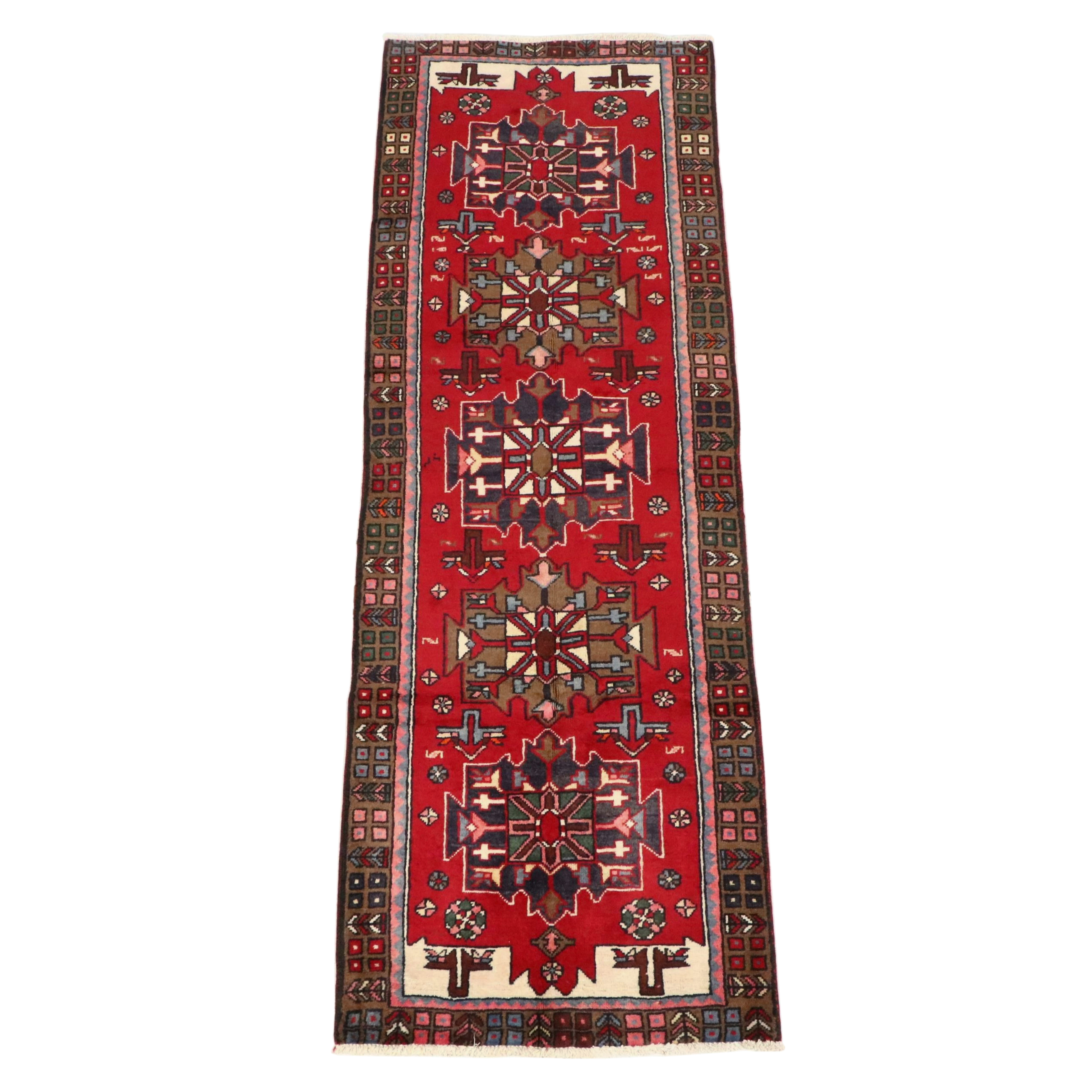 3'1 x 9'5 Hand-Knotted Persian Arak Long Rug