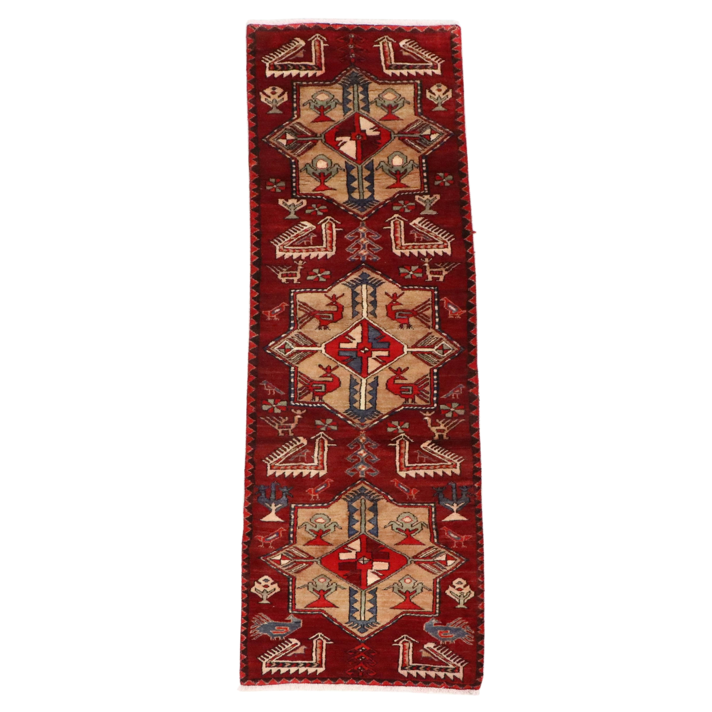 2'7 x 8'5 Hand-Knotted Caucasian Akstafa Carpet Runner