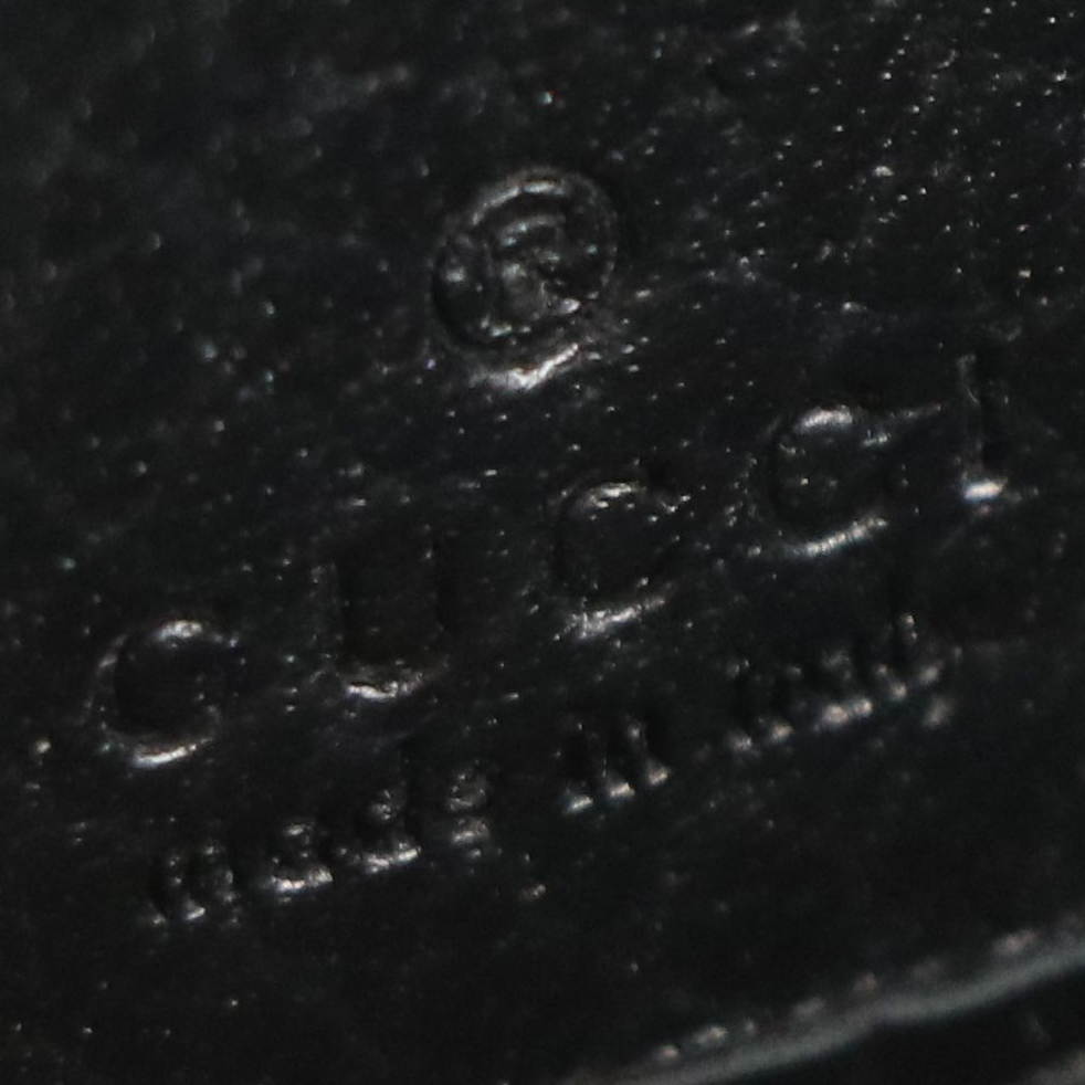 Gucci GG Marmont Zip-Around Wallet in Black Grained Leather