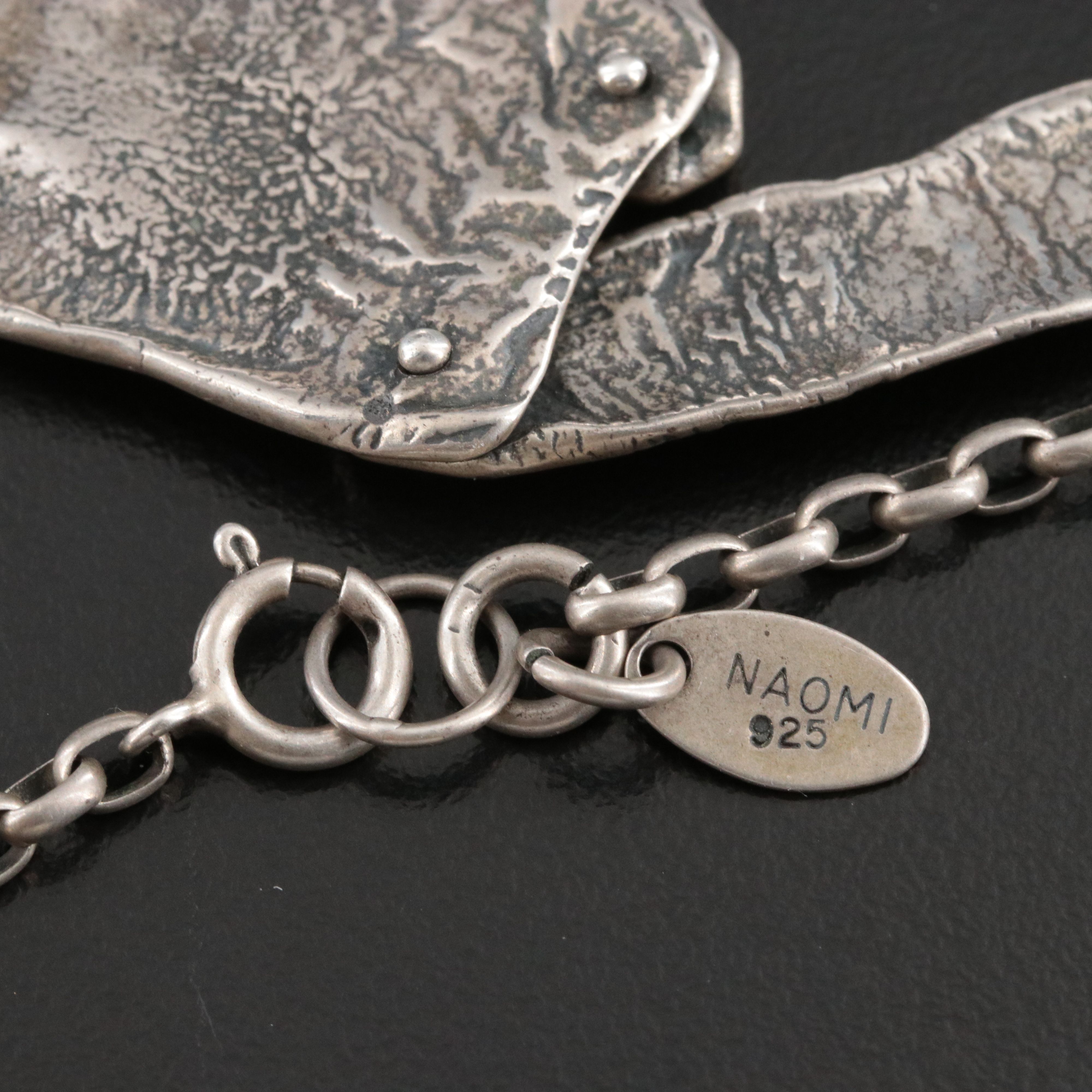 Brutalist Style Naomi Sterling Necklace