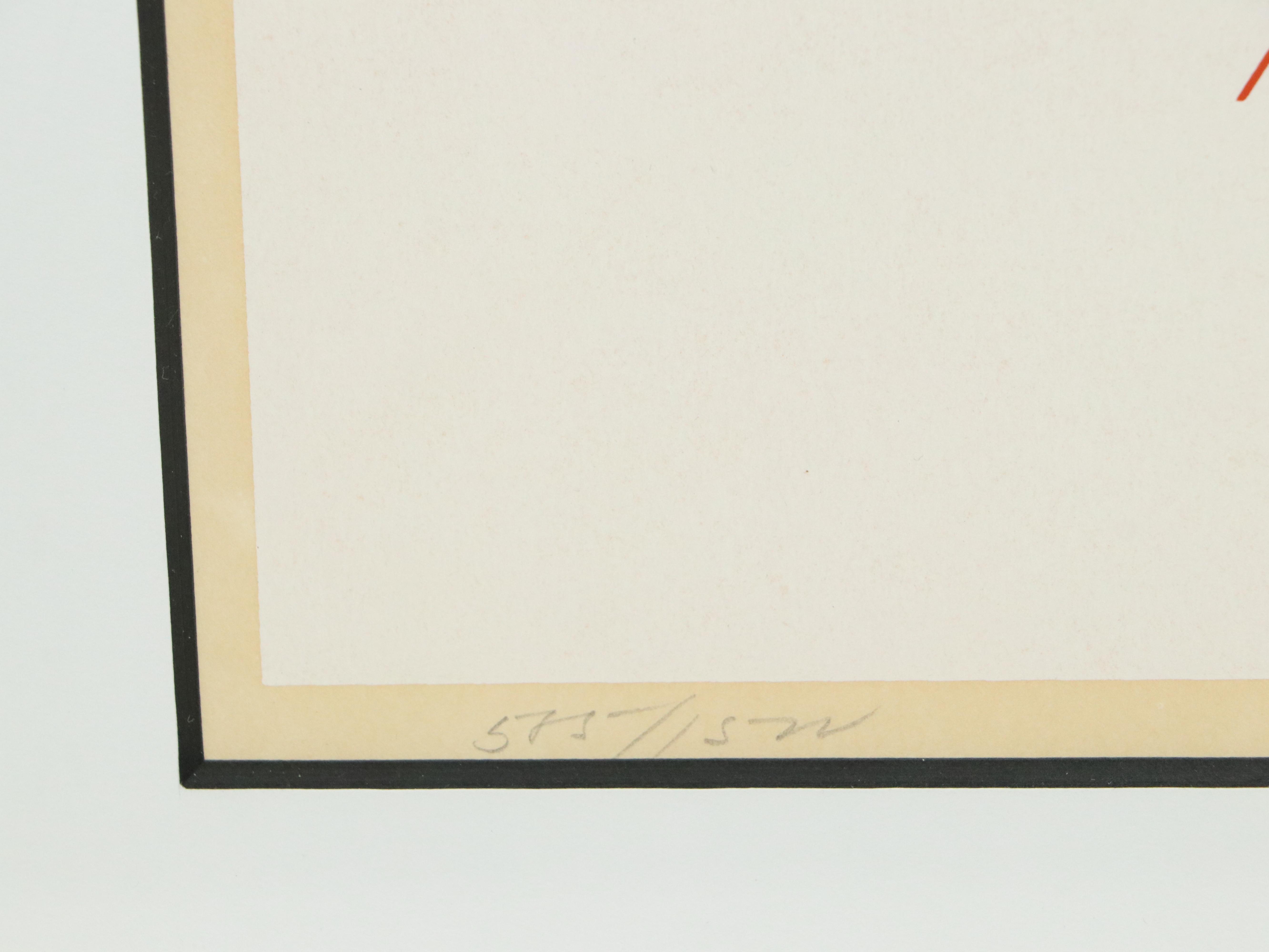 Charley Harper Serigraph Print "The Last Sunflower Seed," 1973