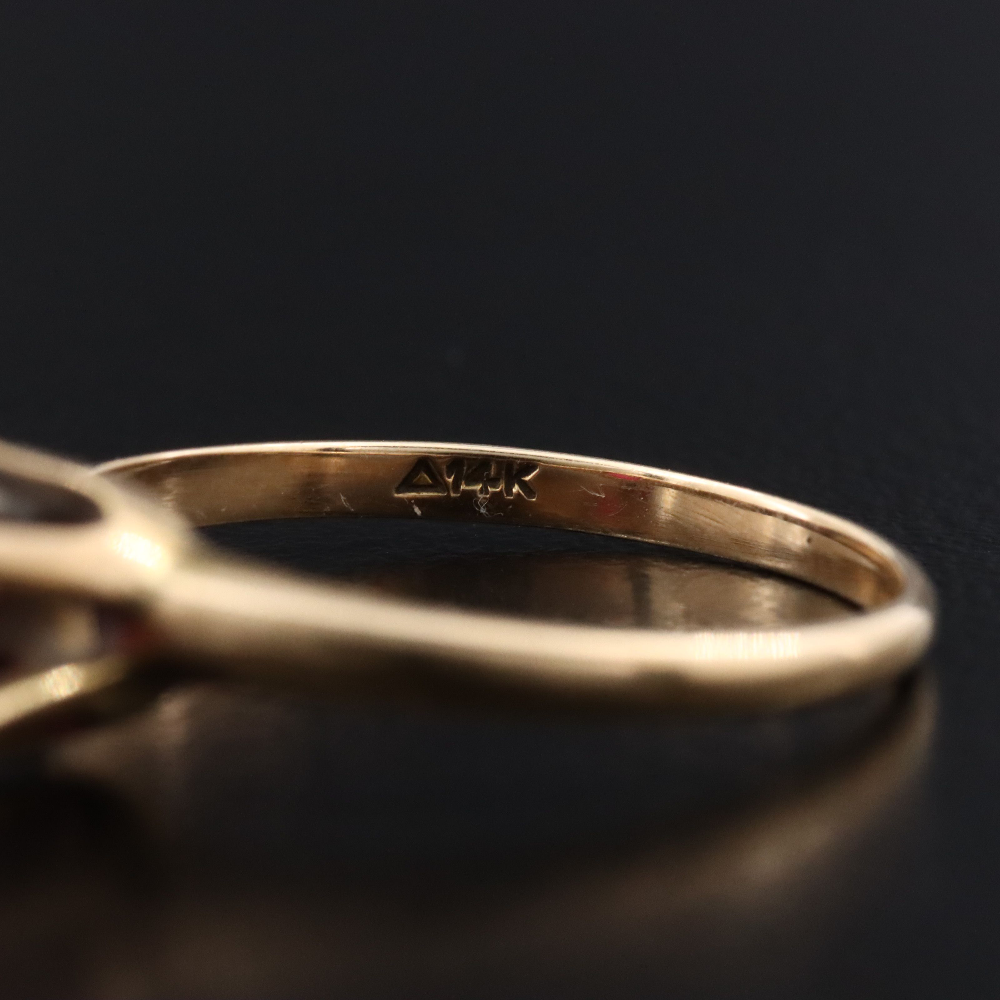 14K Ruby Solitaire Ring