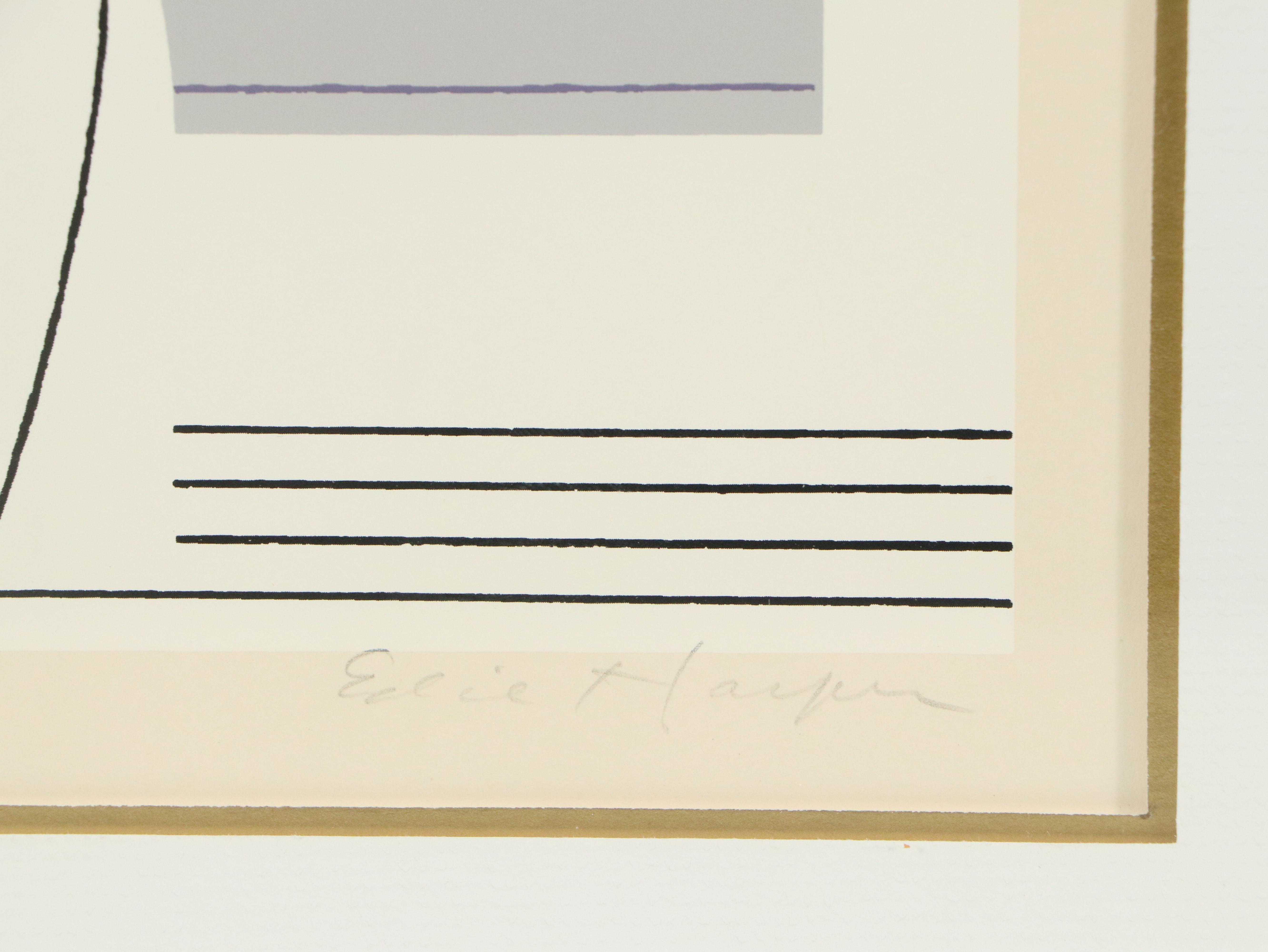 Edie Harper Serigraph Print "Family Portrait," 1979