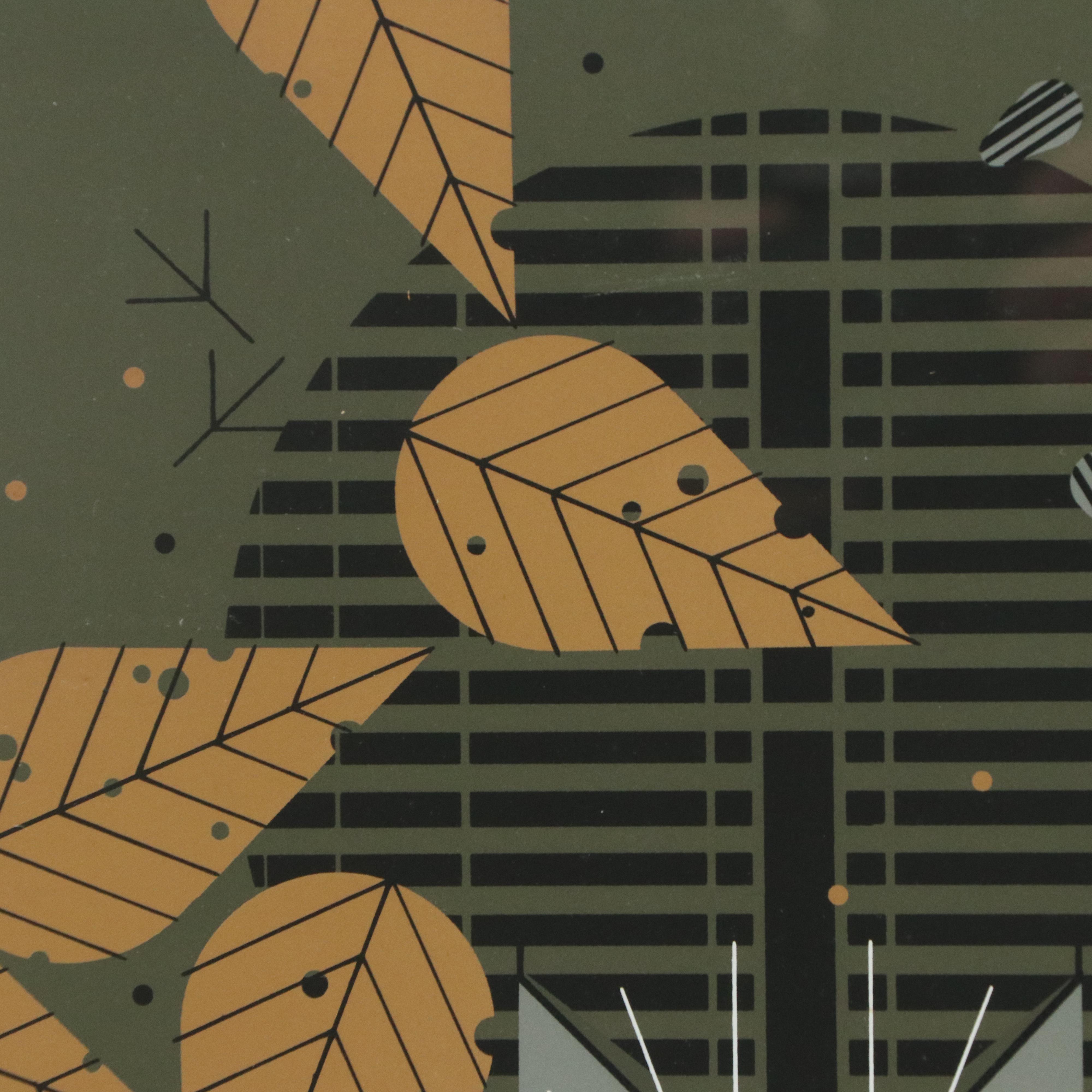 Charley Harper Serigraph "Birdwatcher"