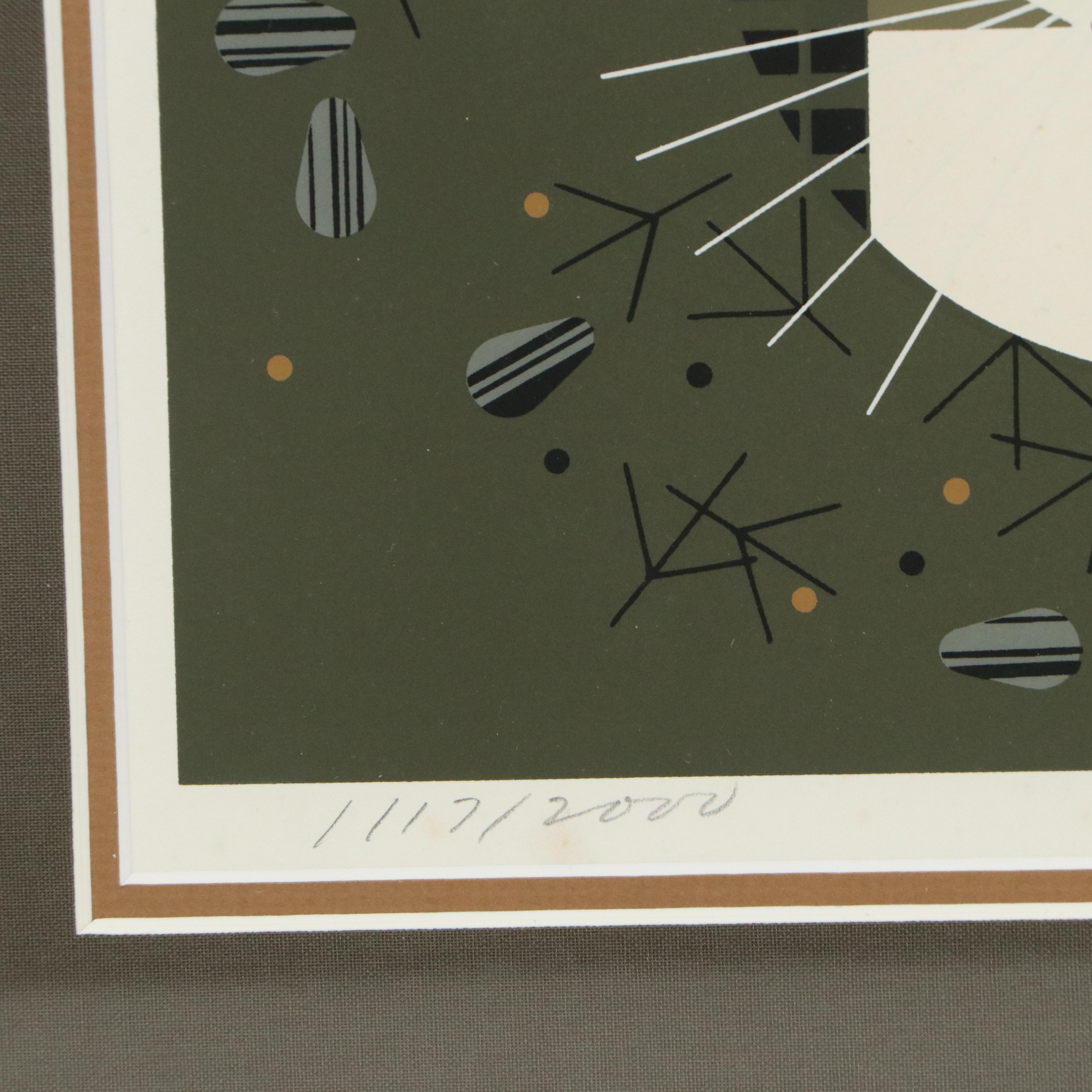Charley Harper Serigraph "Birdwatcher"