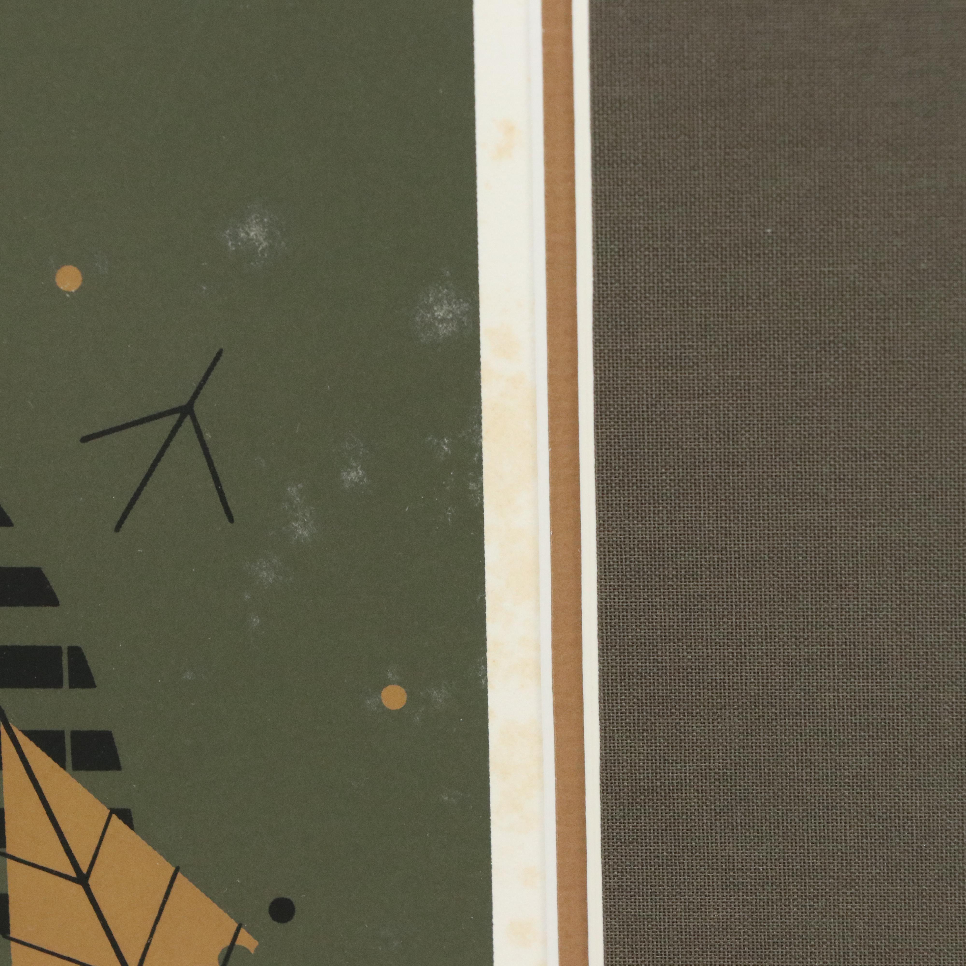 Charley Harper Serigraph "Birdwatcher"