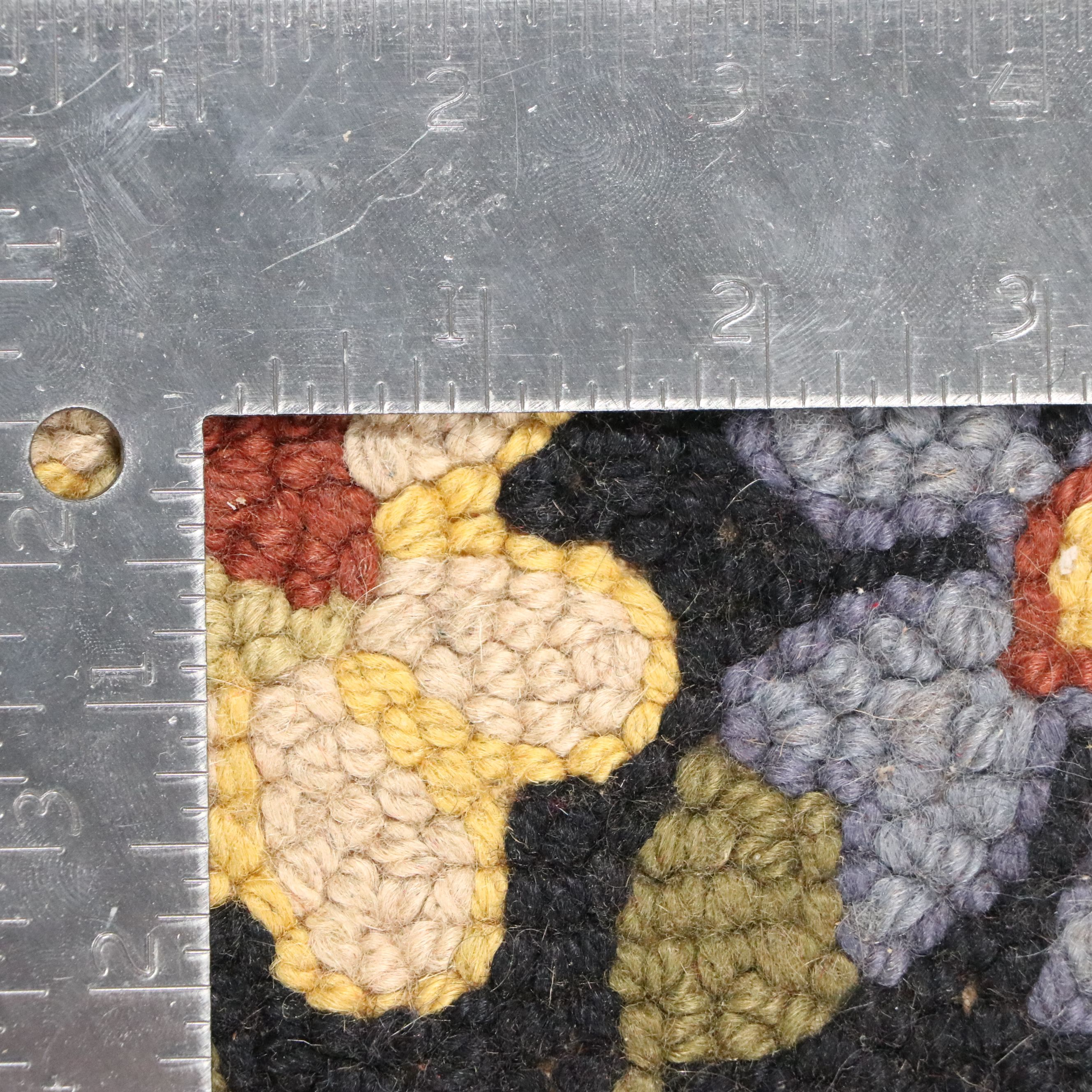 Three Handmade Hooked Accent Rugs