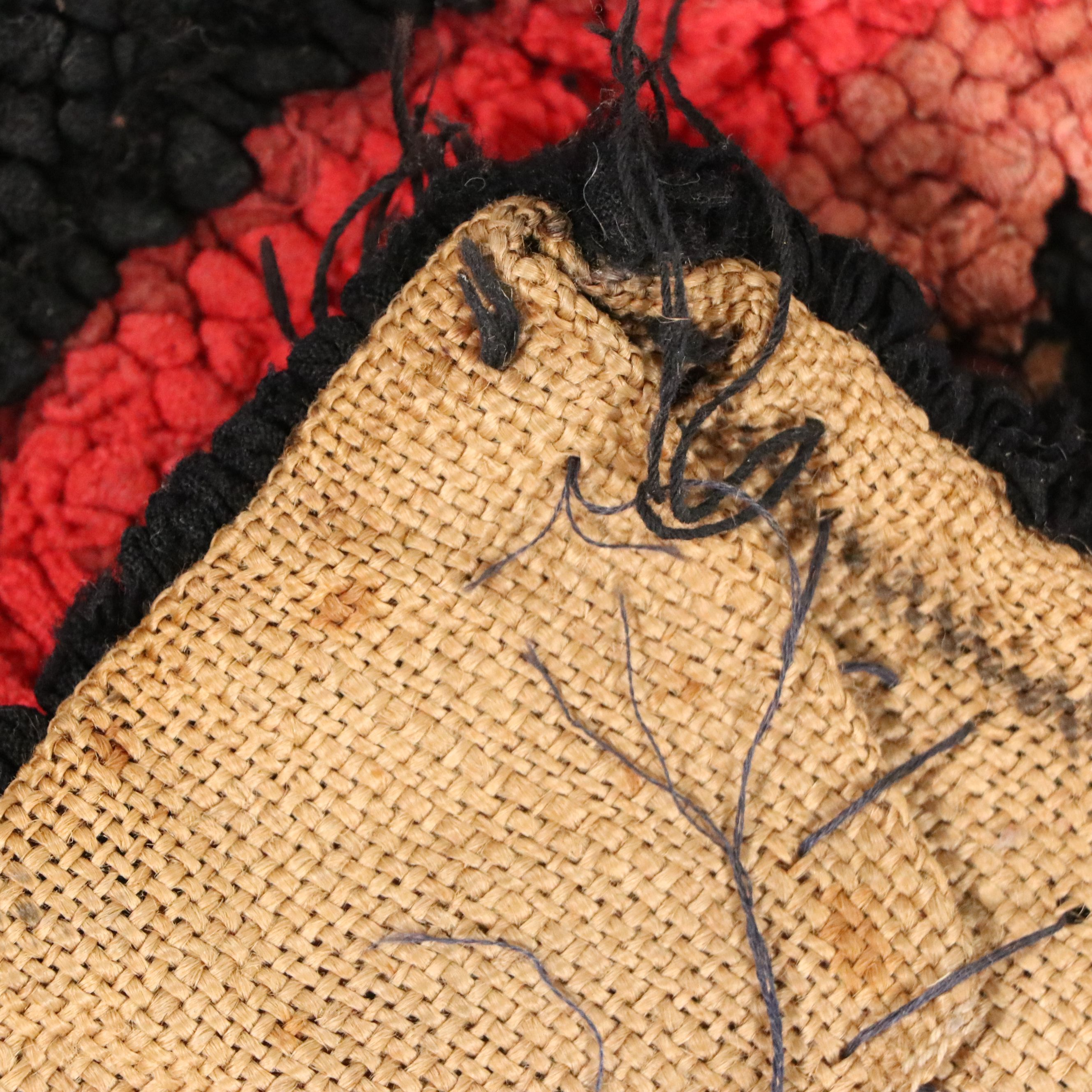 Three Handmade Hooked Accent Rugs