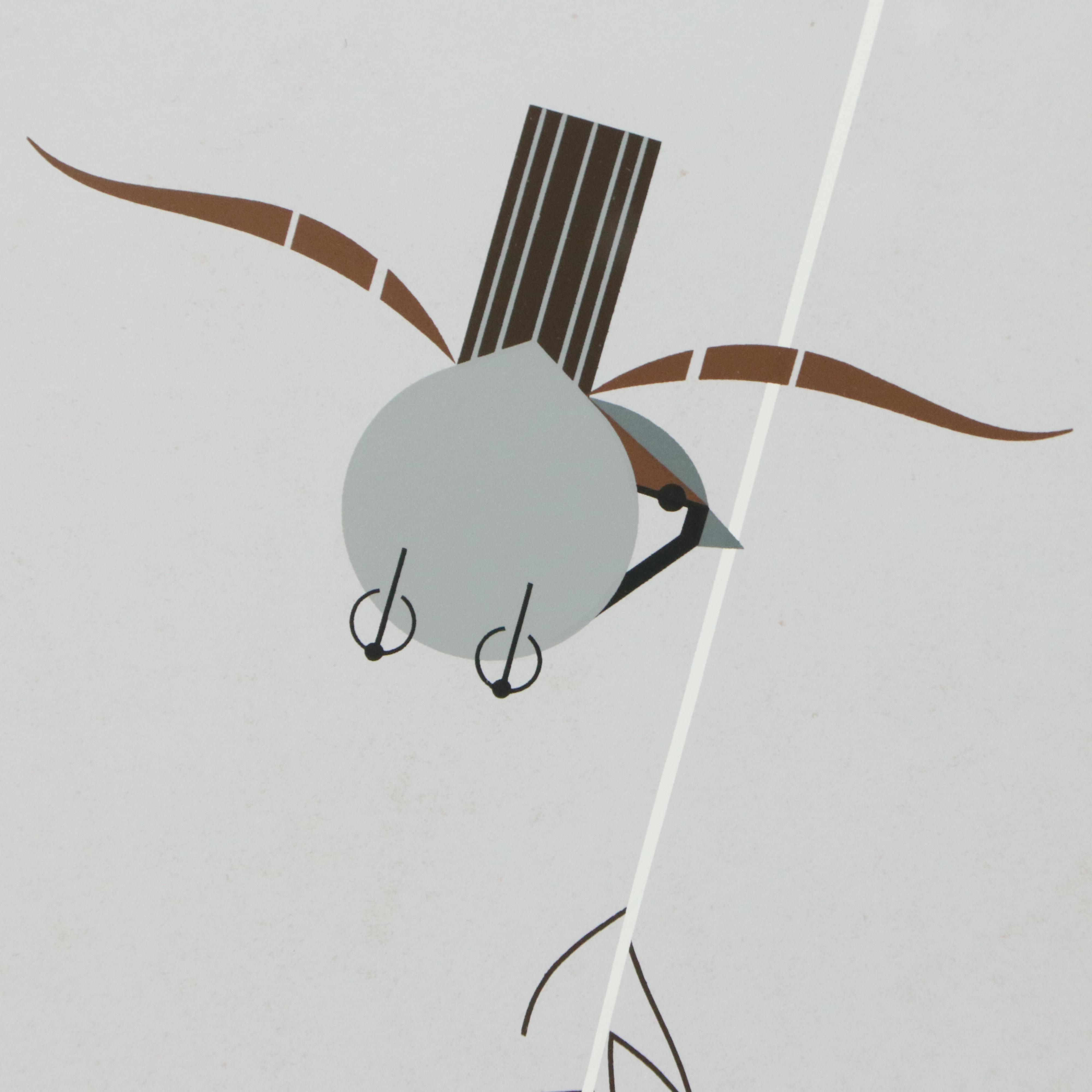 Charley Harper Serigraph "Fine Feather"