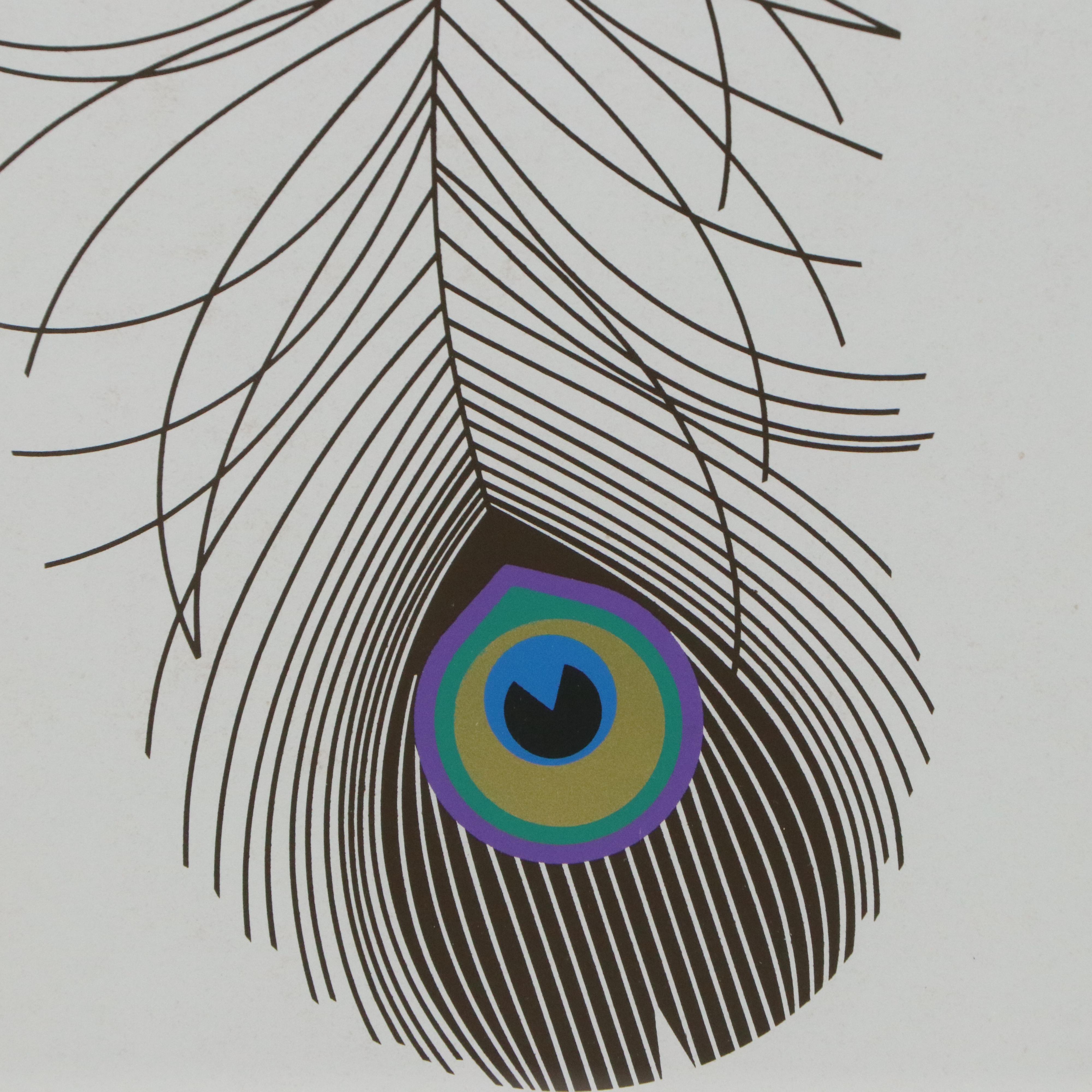 Charley Harper Serigraph "Fine Feather"