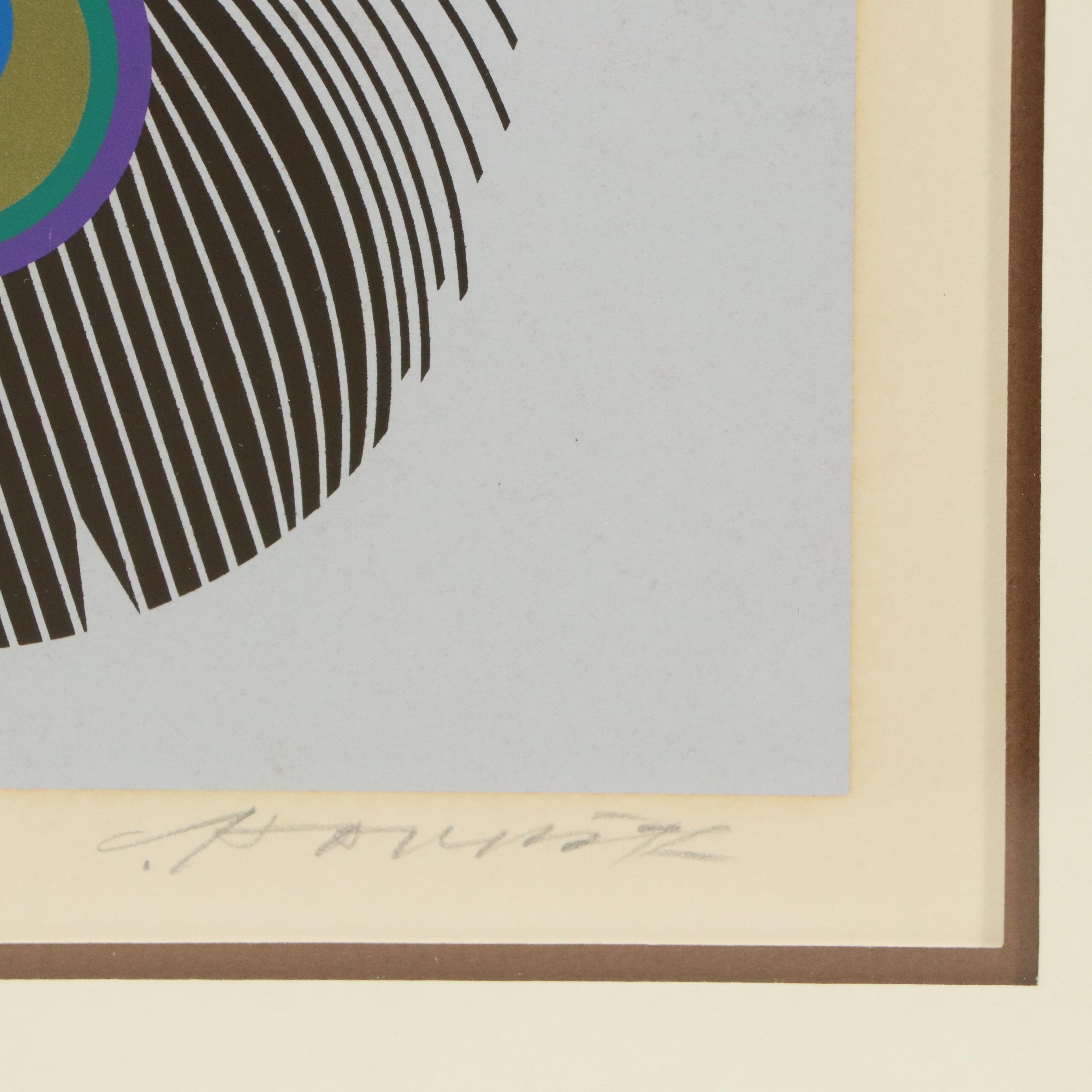 Charley Harper Serigraph "Fine Feather"
