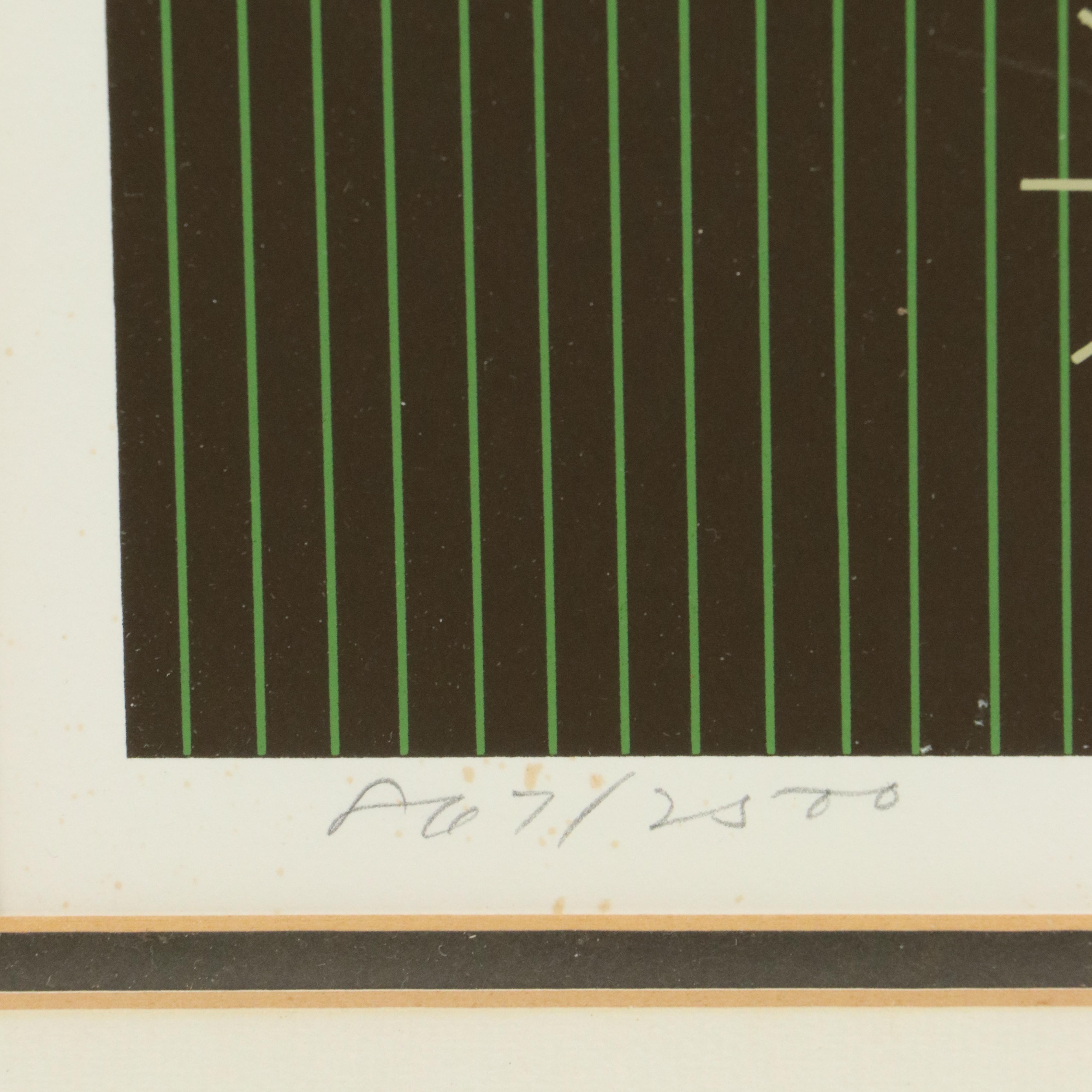 Charley Harper Limited Edition Serigraph Print "Bittern Suite," 1978