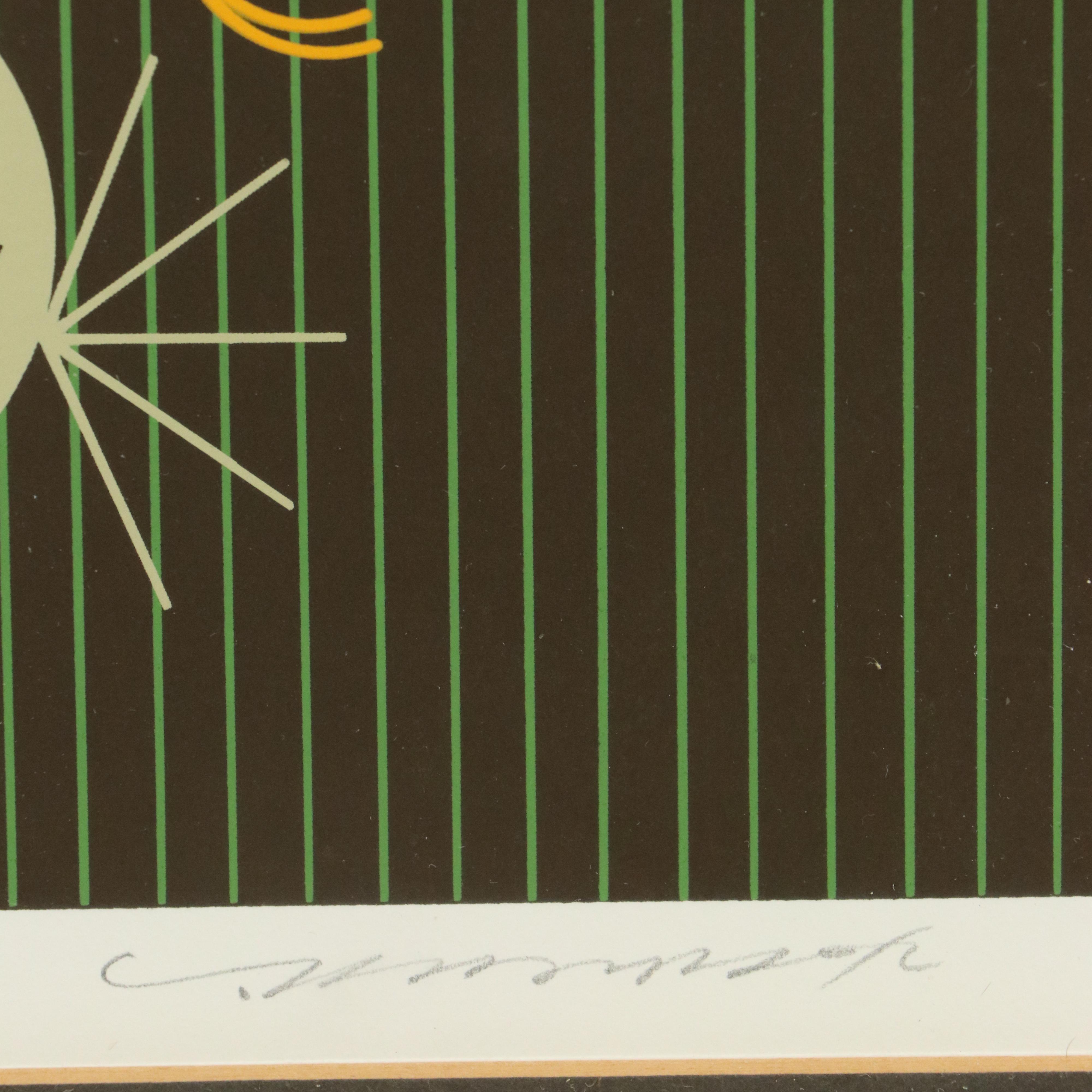 Charley Harper Limited Edition Serigraph Print "Bittern Suite," 1978