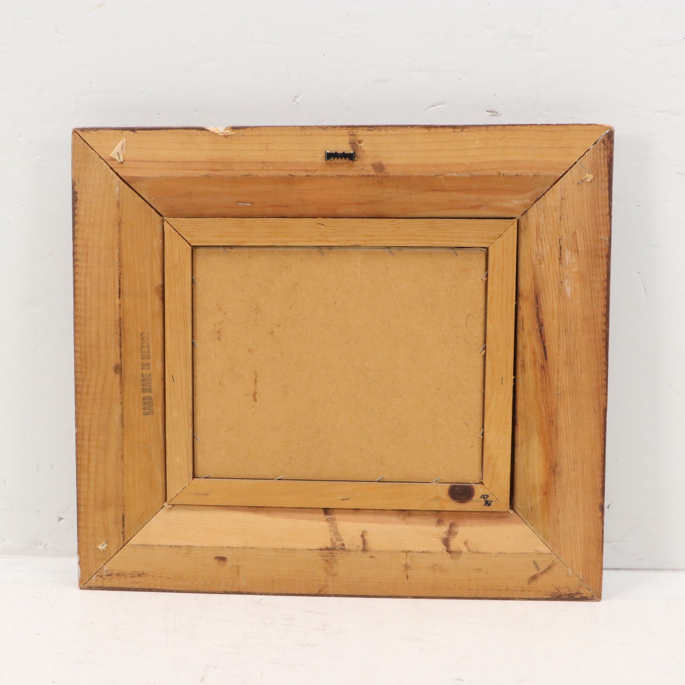 Acrylic Painting of Crashing Waves, Late 20th Century