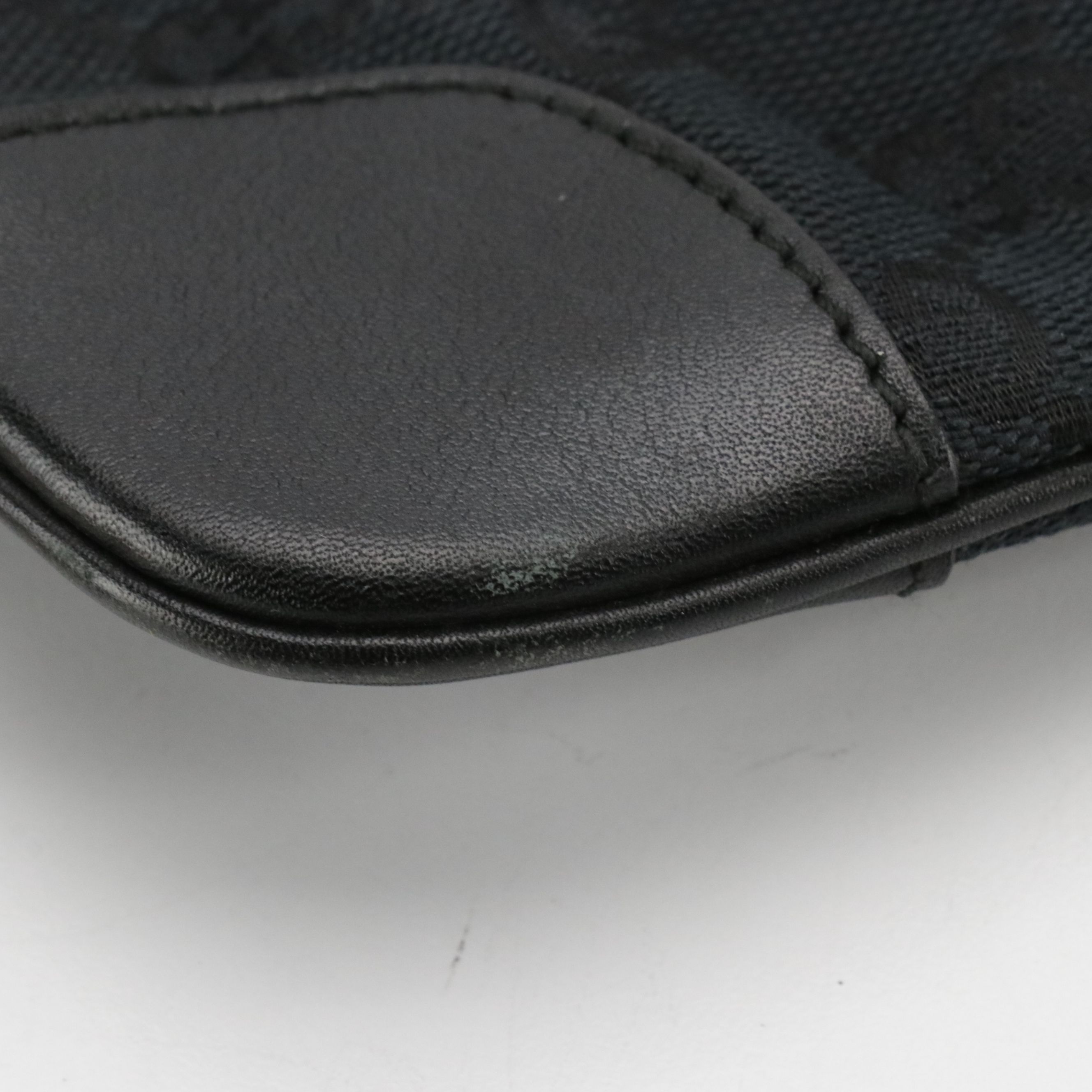 Gucci Tiger Charm Front-Flap Crossbody Bag in Black GG Canvas and Leather Trim