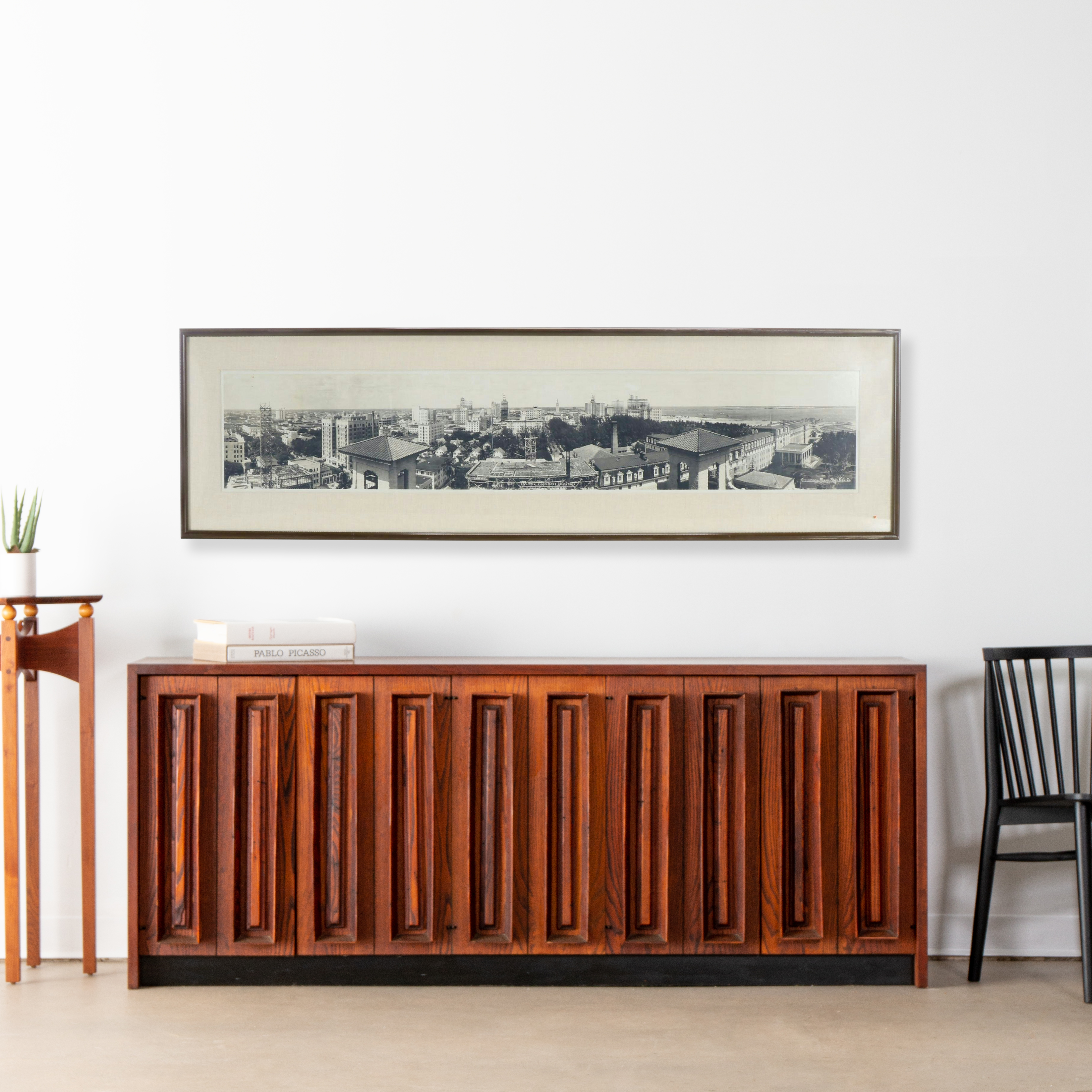 Omaha Nebraska Skyline Panoramic Silver Gelatin Print, Early 20th Century