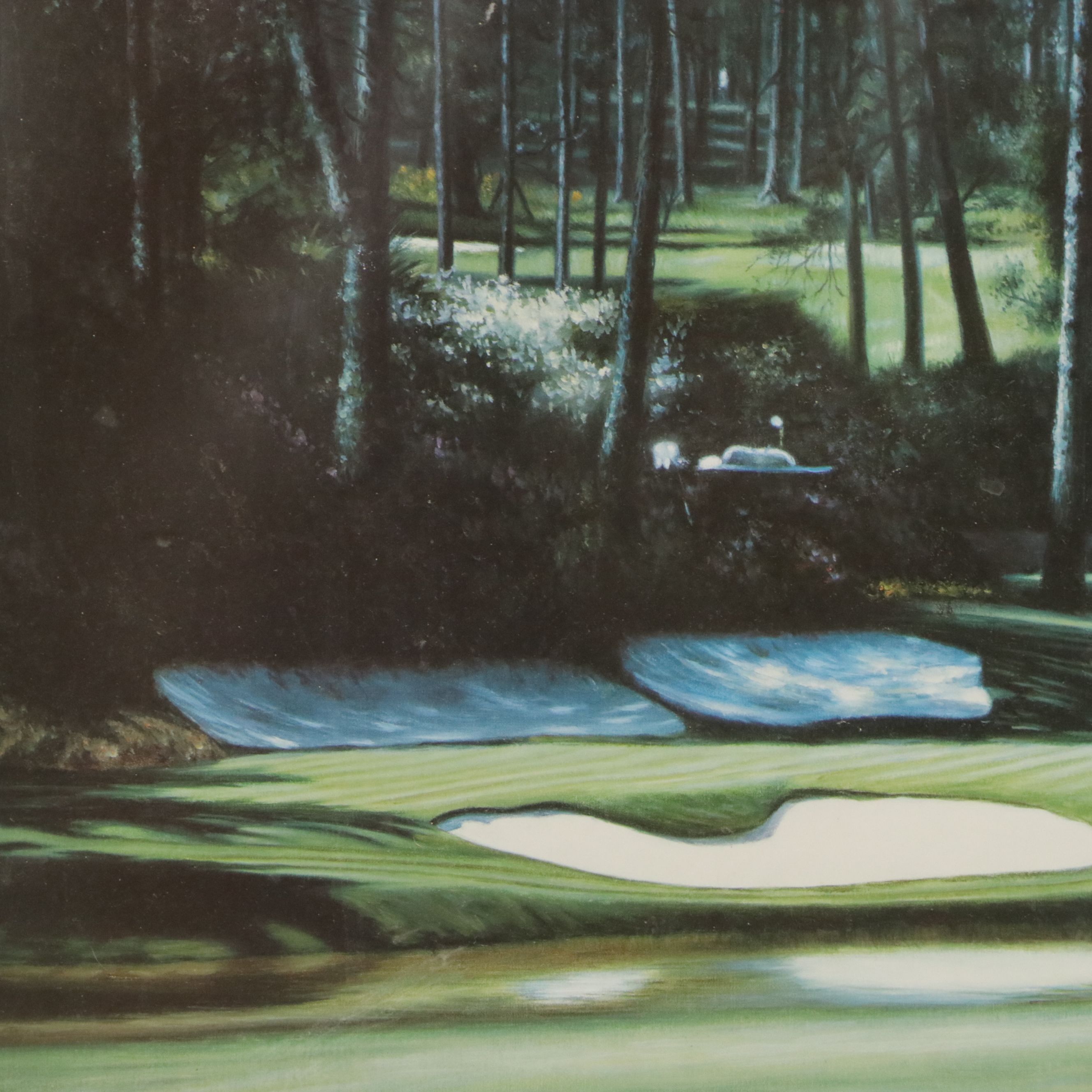 Simon Stallwood Offset Lithograph "12th green," Late 20th Century
